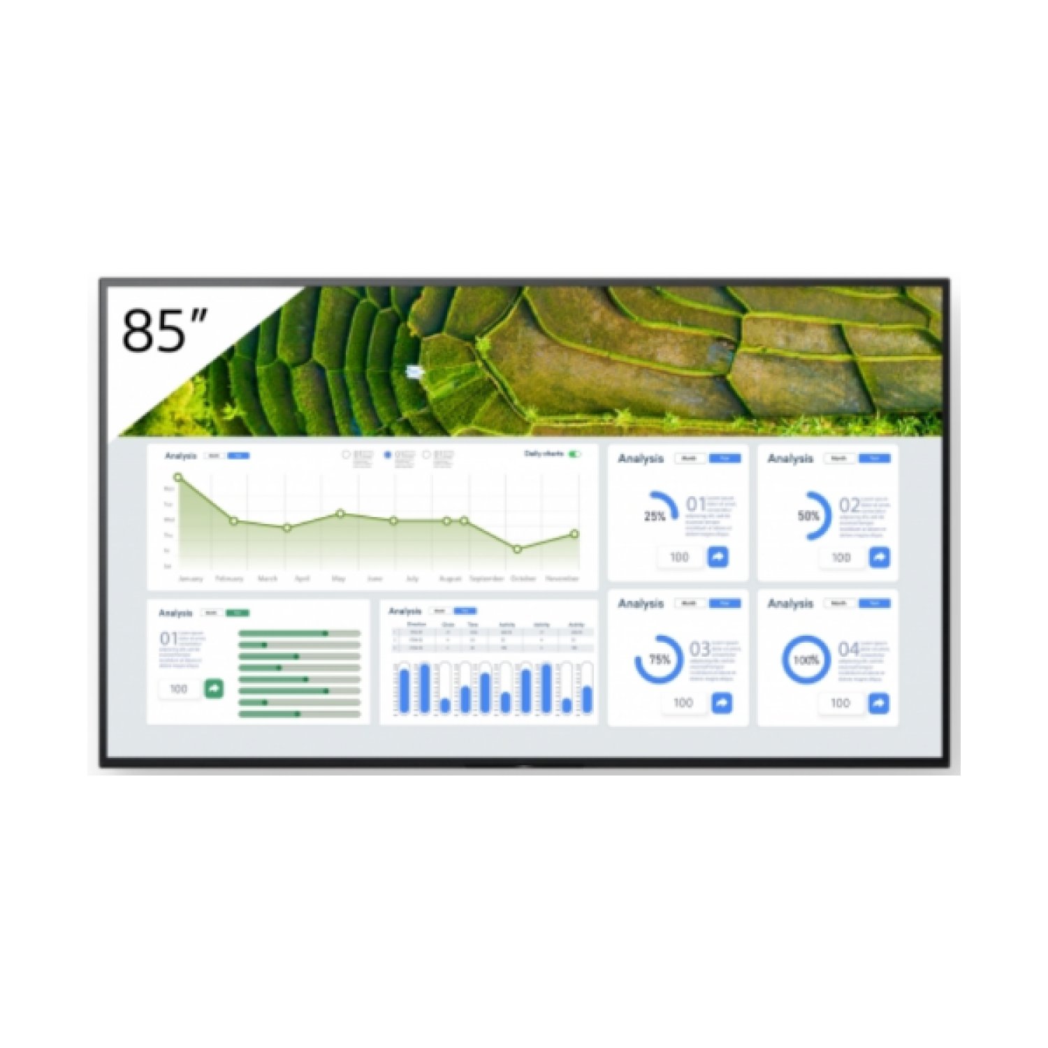 Sony FW-85BZ30L · Pantalla Digital 85" · 4K Ultra HD · 440 cd/m² · WiFi · Android 24/7