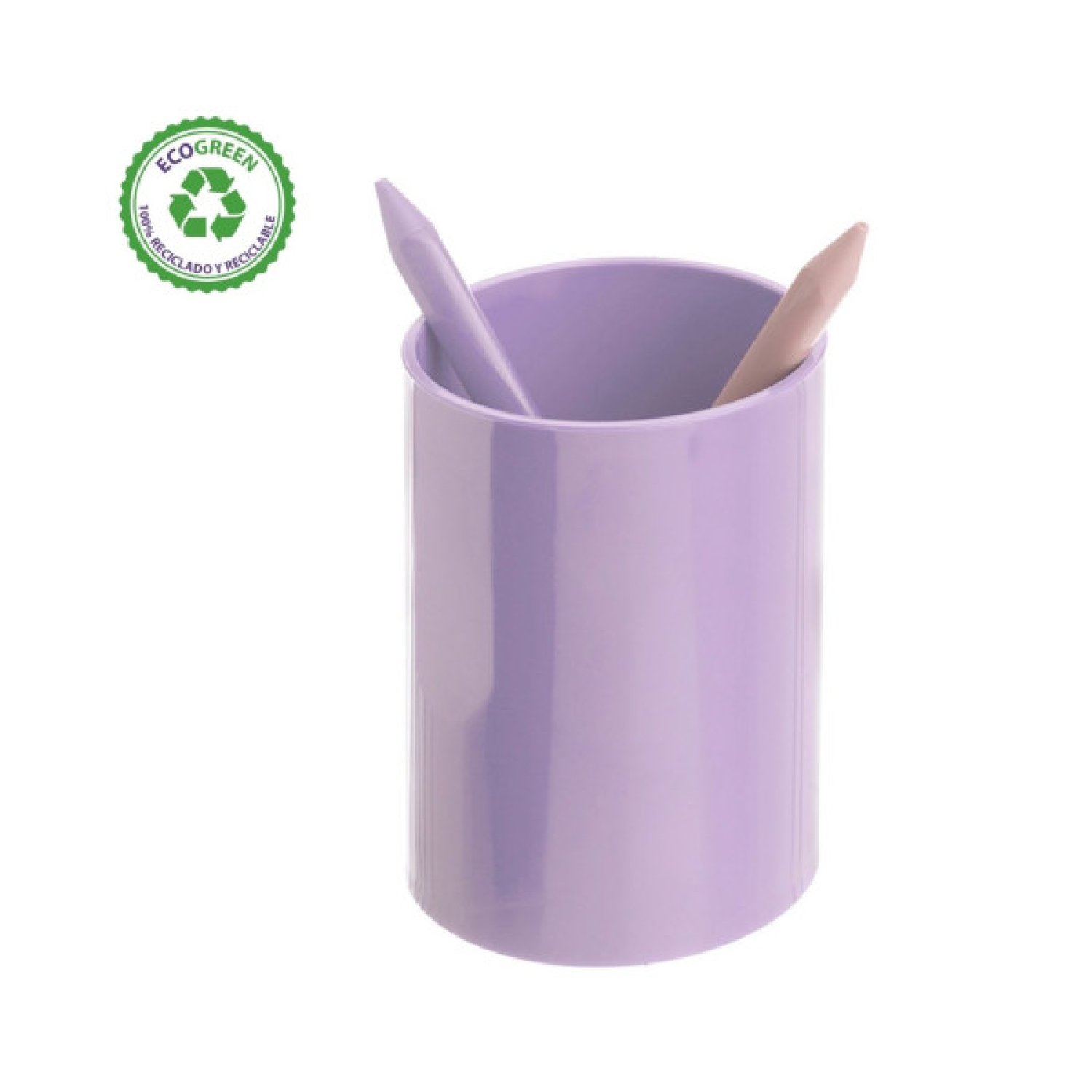 Archivo 2000 · Portalápices Ecogreen · 100% Reciclado · Malva Pastel · 75x105mm