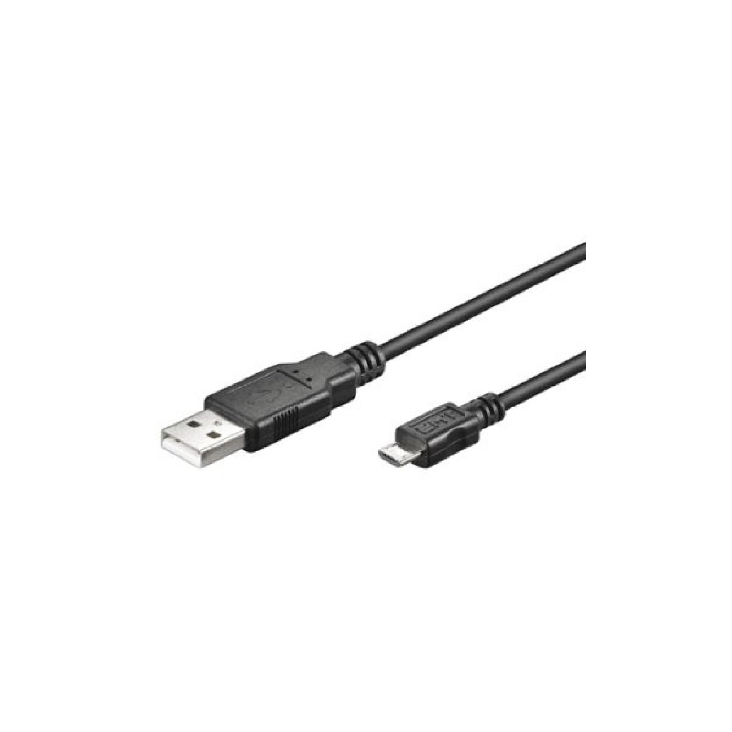 Ewent · Cable USB 2.0 · 1,8m · USB A a Micro-USB B · Negro