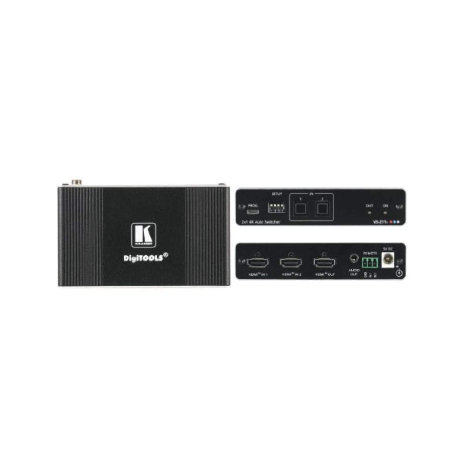 Kramer VS-211X · HDMI Auto Switcher 2x1 · 4K HDR