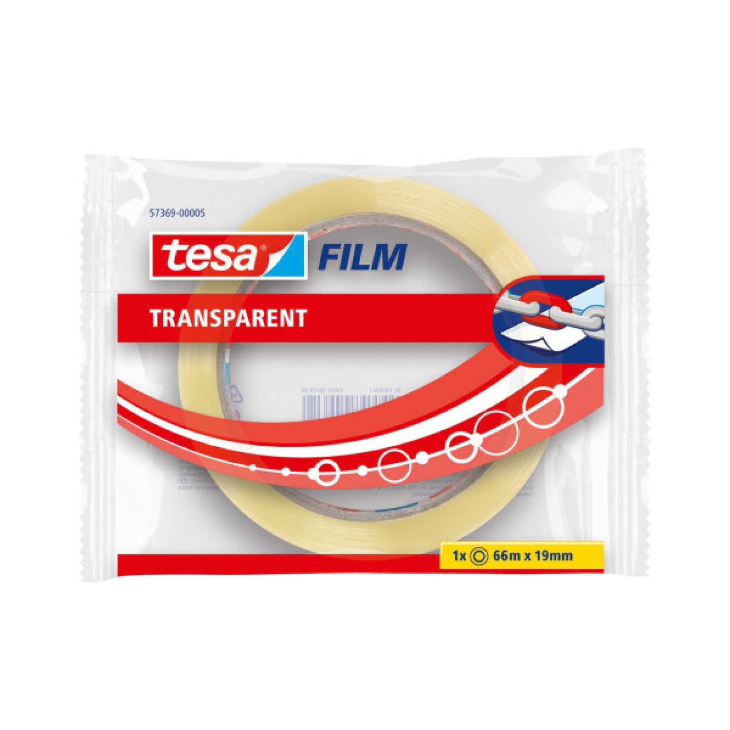 Tesa · Cinta Adhesiva Transparente · Autoadhesiva · 1 Pieza
