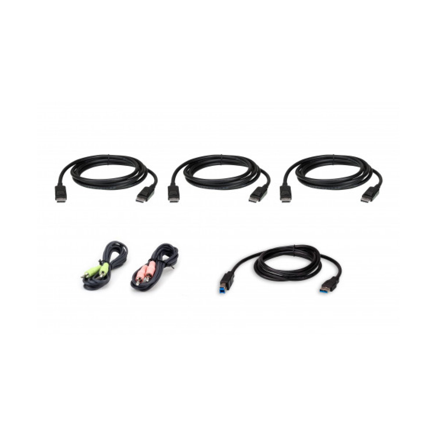 Aten Kit Cable KVM · DisplayPort Triple Display · USB · 1,8 m