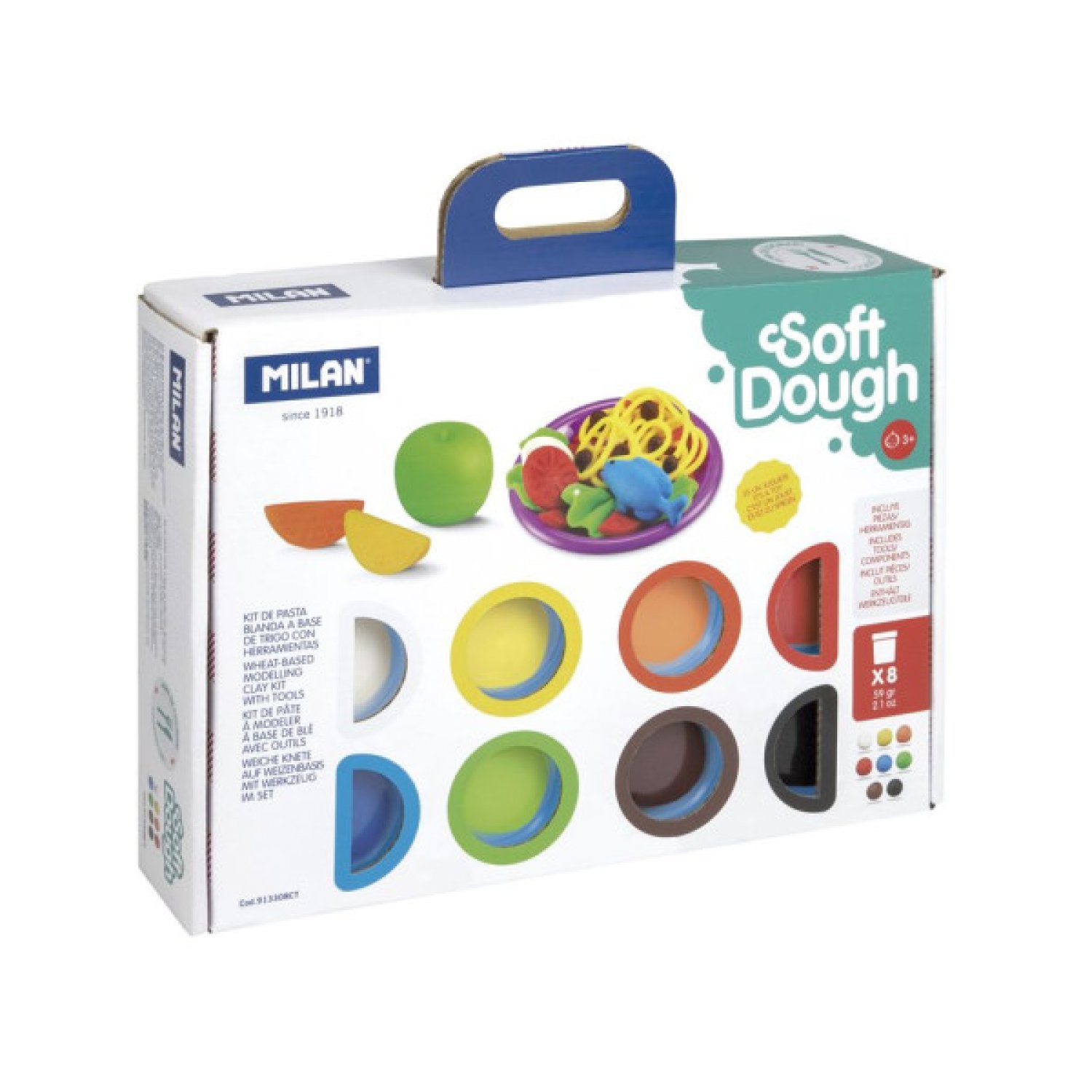 Milan · Maletín Pasta Blanda · 8 Botes 59gr · Herramientas Cocina · Hora de Cocina
