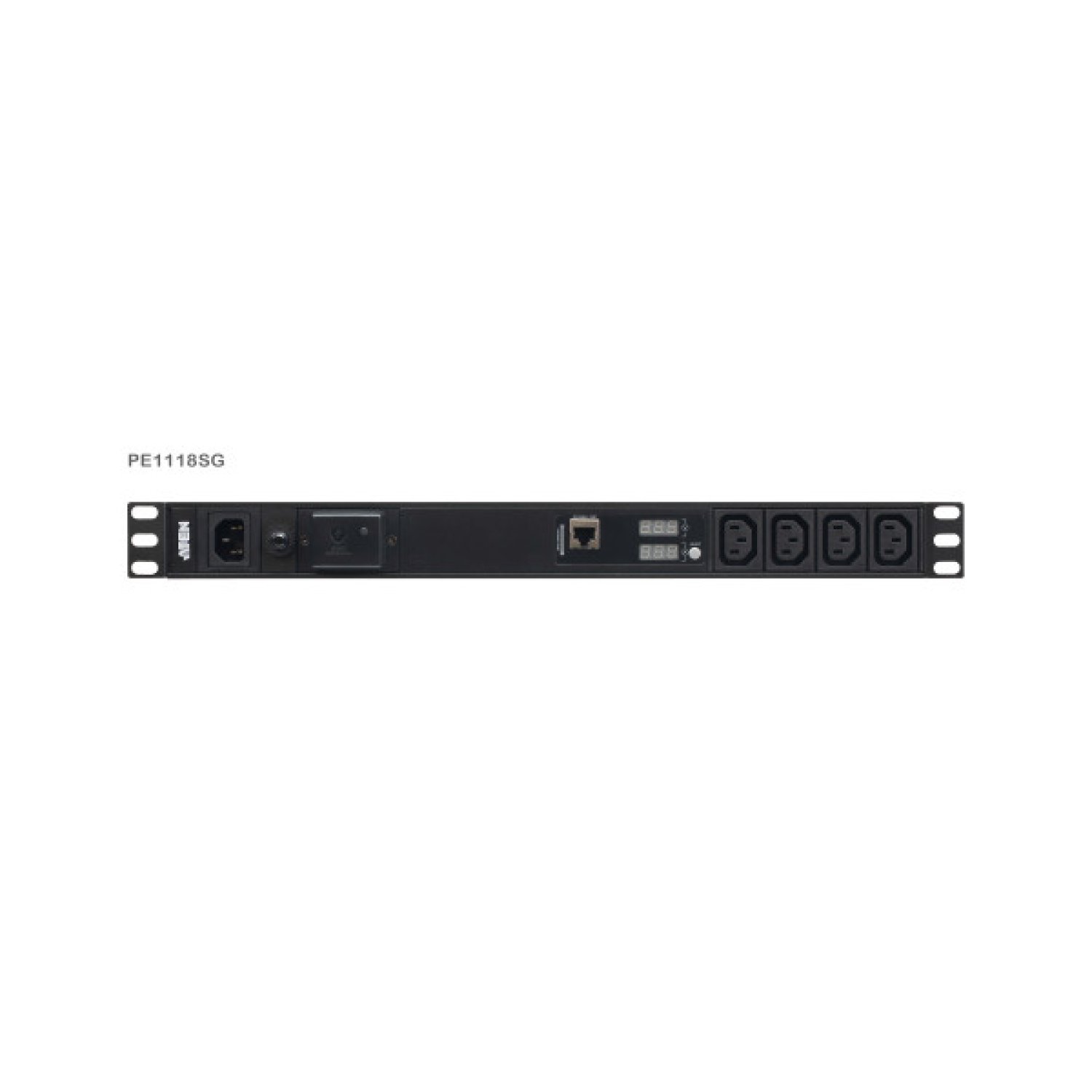 Aten PDU 18 Salidas · 1U · Pantalla LCD · 10A · Protección Sobrecarga · 16x C13