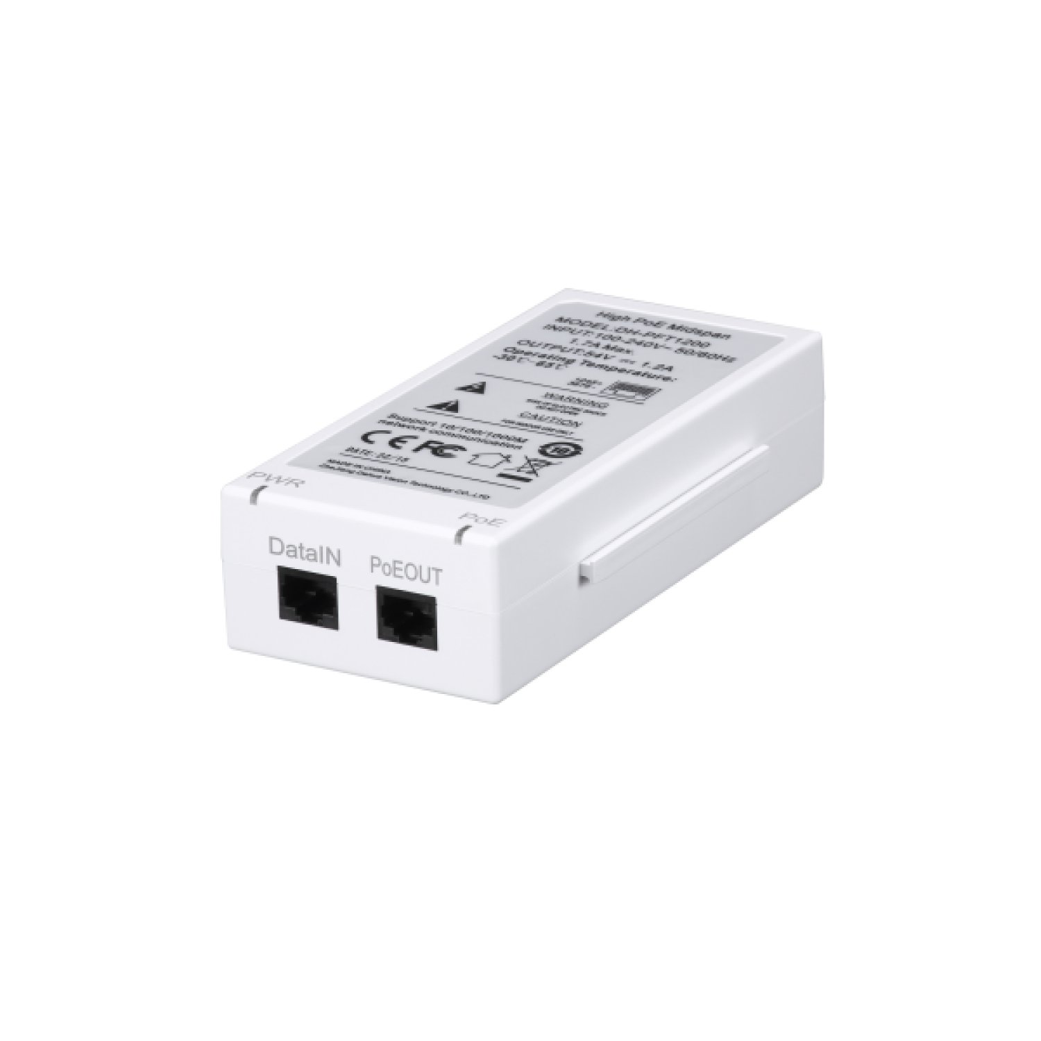 Dahua Inyector Hi-PoE Midspan · 1 Puerto · Alimentación Remota