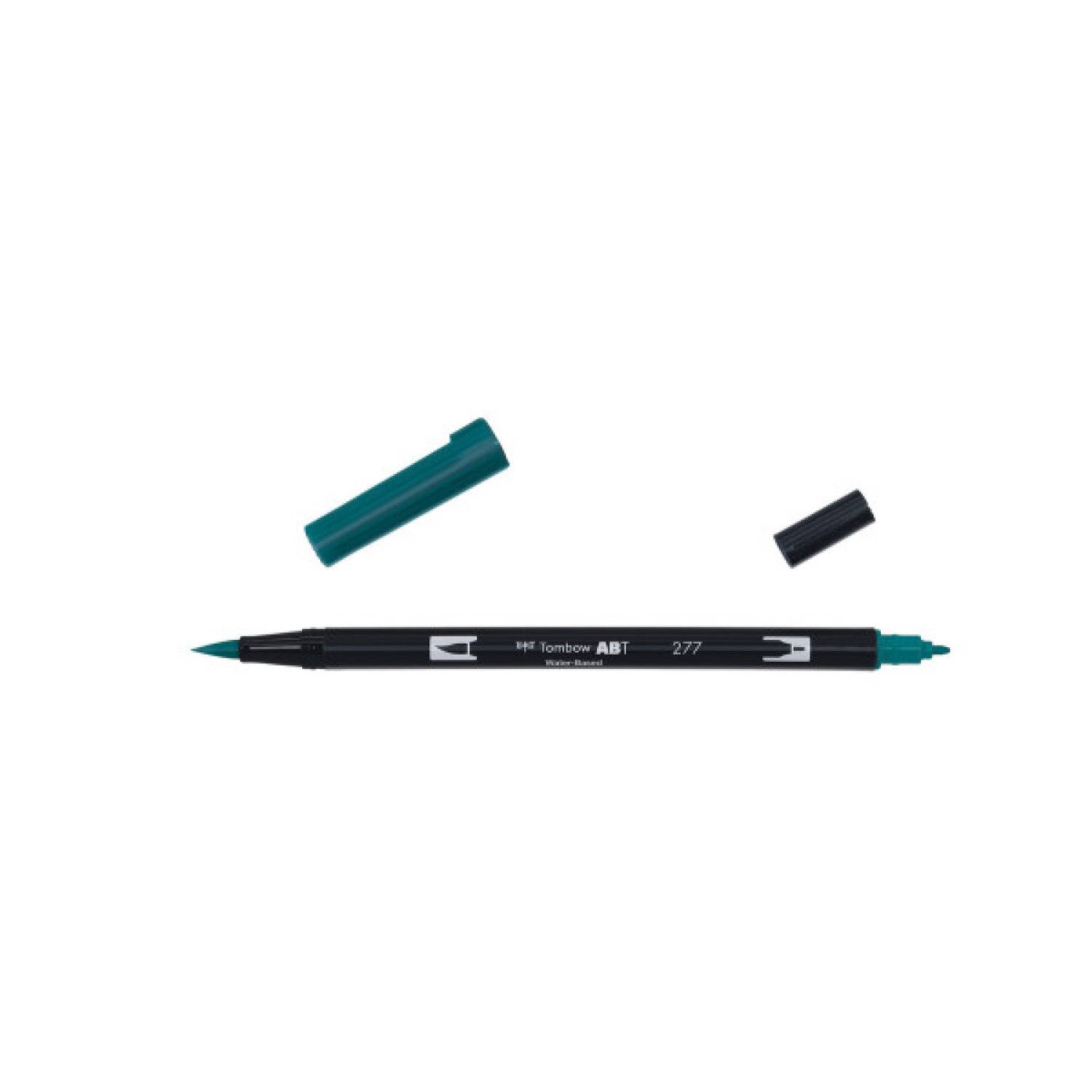 Tombow ABT-277 · Rotulador Doble Punta · Pincel Dual Brush · Verde Oscuro