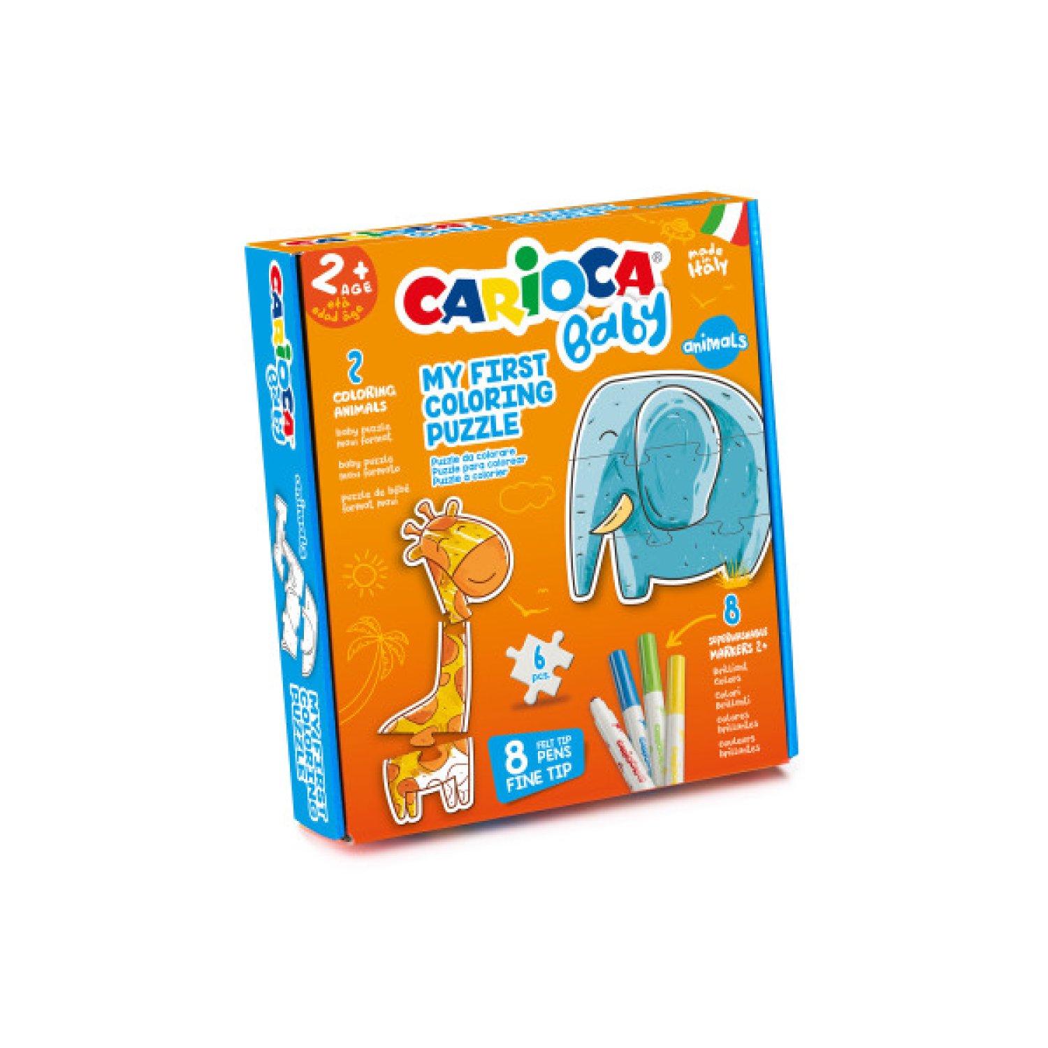 Carioca · Puzzle para Colorear · Animals Baby