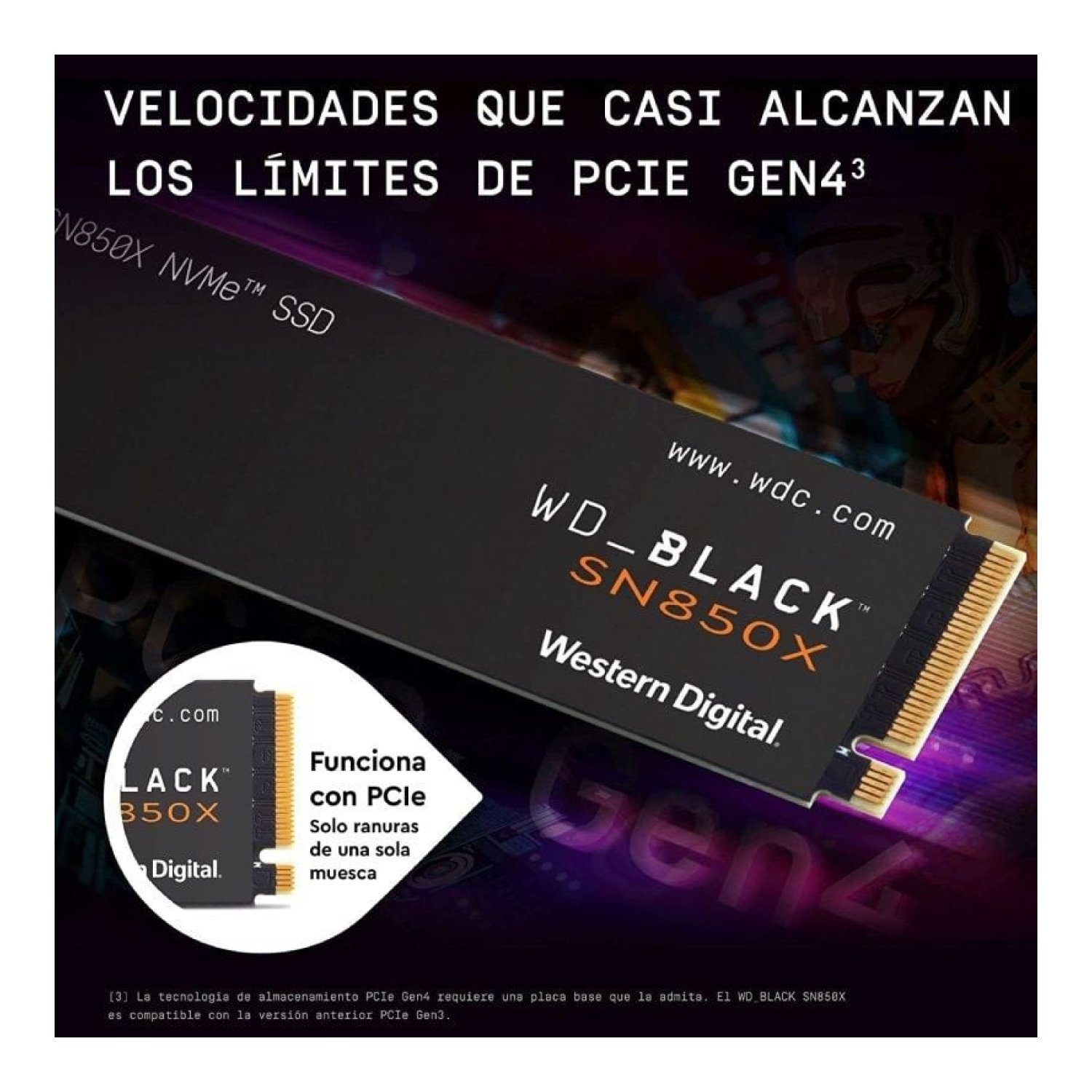 Western Digital Black SN850X · 4TB · M.2 NVMe · PCIe 4.0