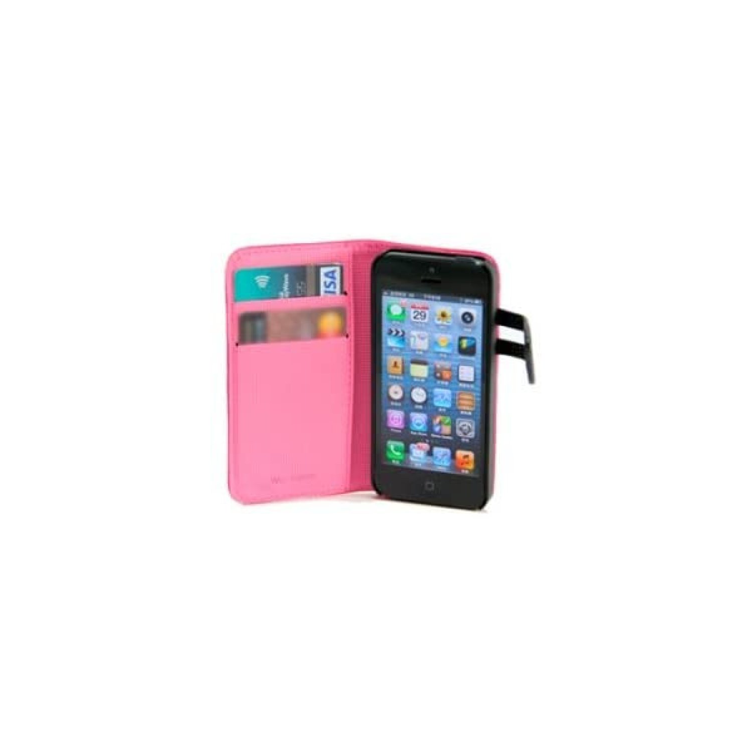Funda Wazzabee iPhone 5 · Polipiel · Cierre Magnético · Rosa