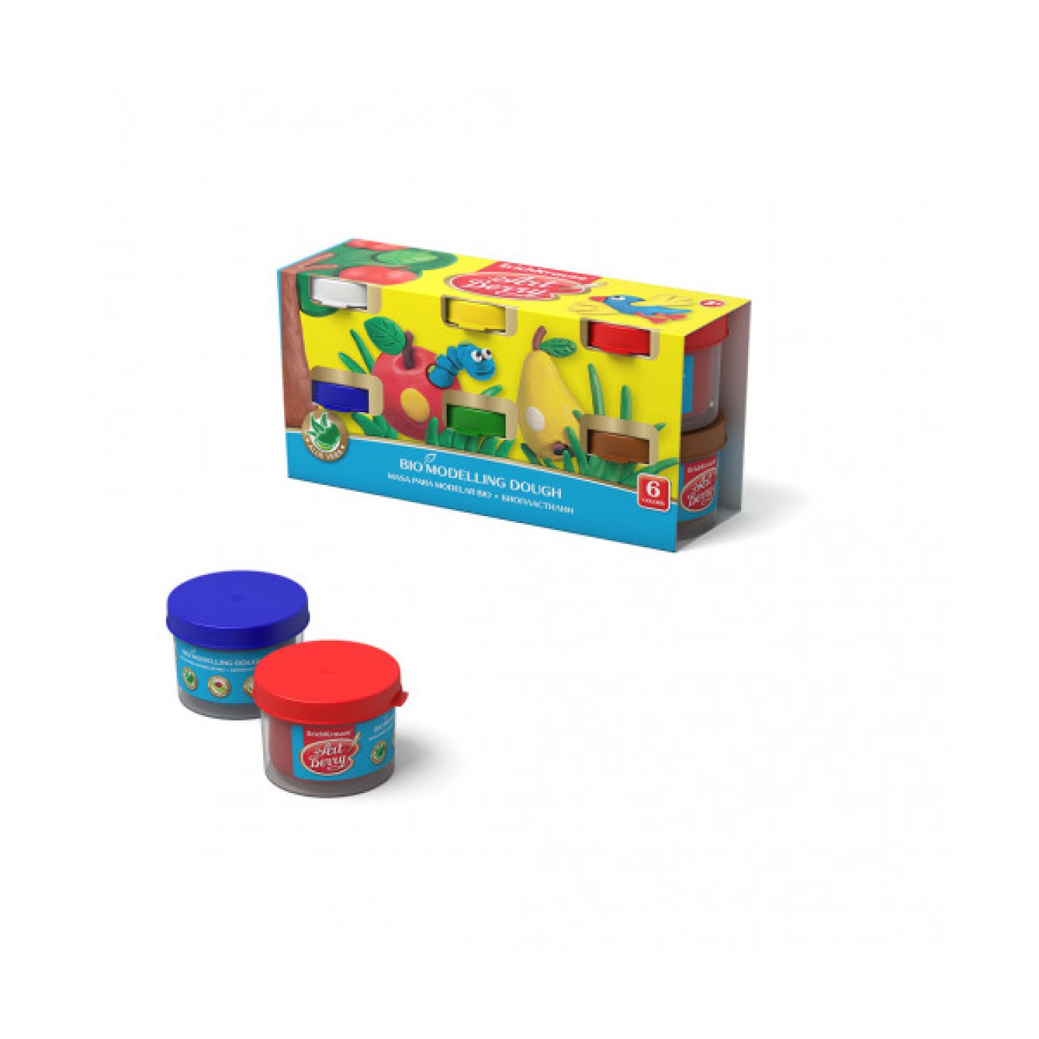 Artberry · Masa para Modelar Bio · 6 Colores · 35g c/u · Con Aloe Vera