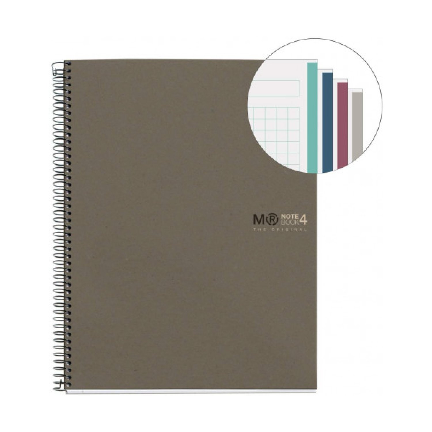 Miquelrius Cuaderno Reciclado · A5 · 120 Hojas · Ecogris