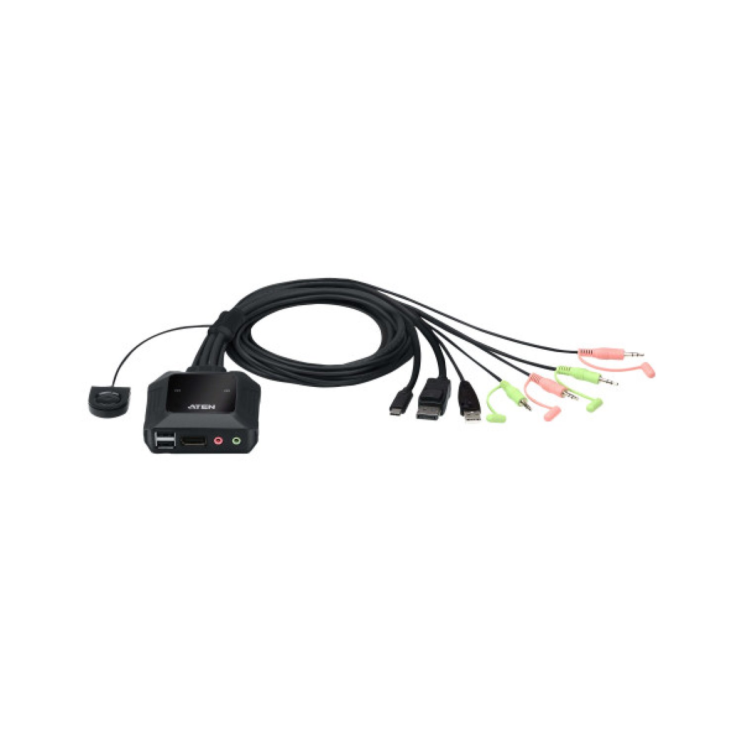 Aten CS52DP · KVM Switch USB-C DisplayPort · 2 Puertos · Híbrido