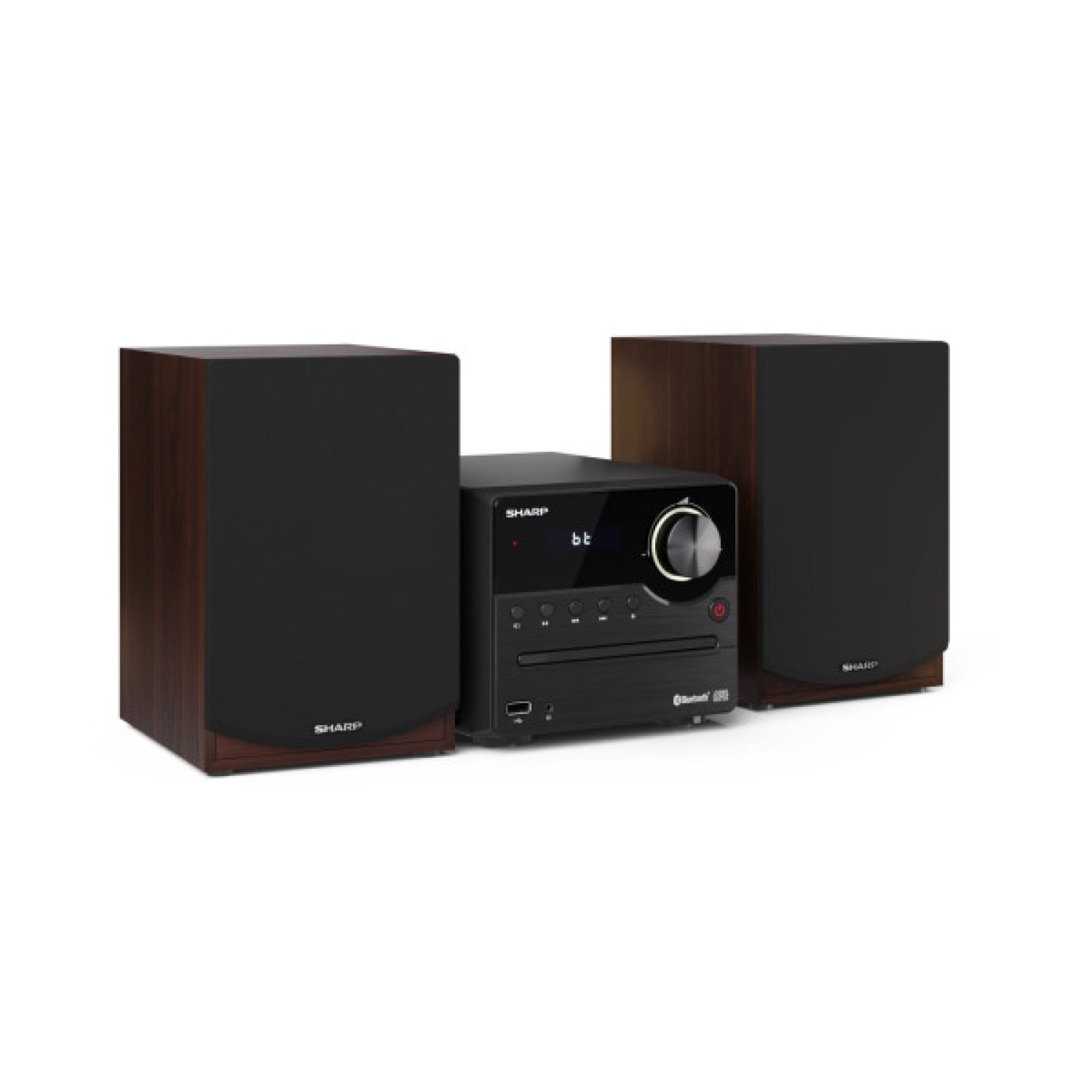 Sharp XL-B512 · Microcadena de Audio · 45W · Marrón
