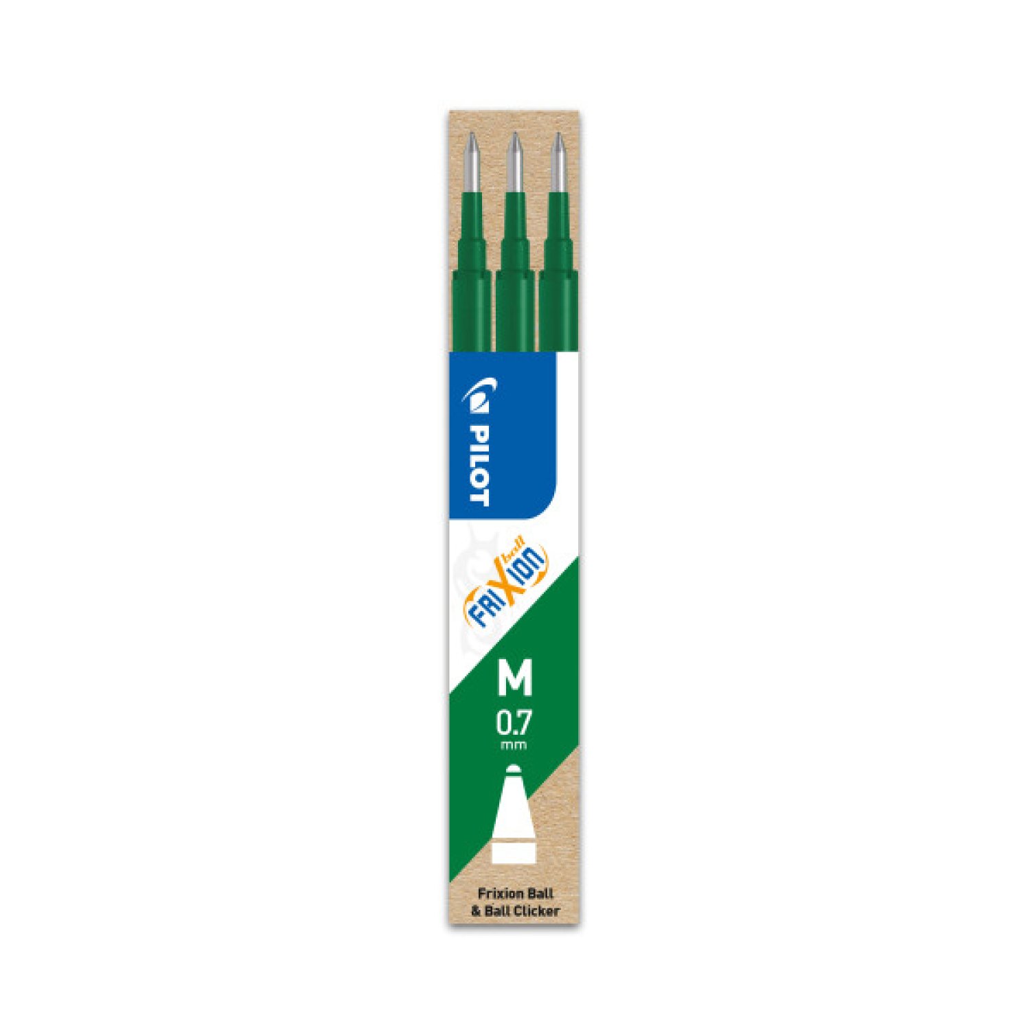 Pilot Frixion · Pack 3 Bolígrafos · Verde · Tinta Borrable