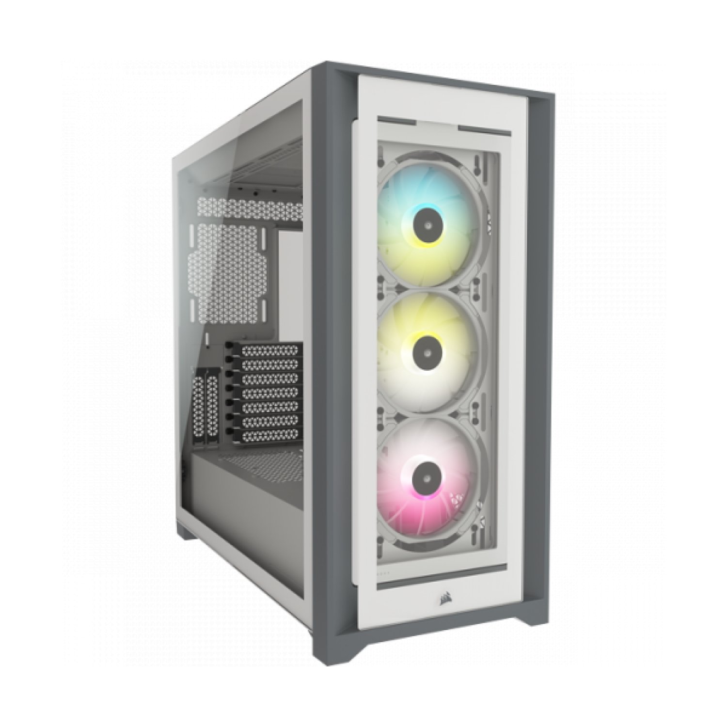 Corsair iCUE 5000X RGB · Caja Midi Tower · Cristal Templado · Blanco
