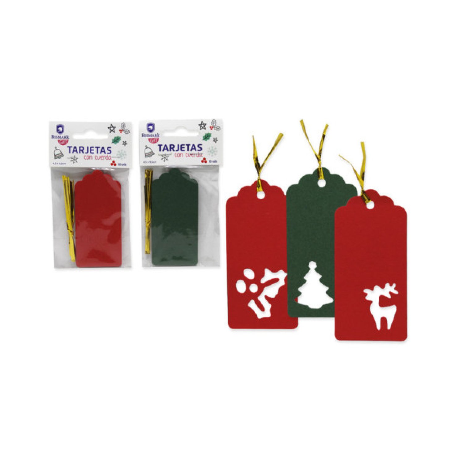Bismark · Tarjetas Troqueladas Navidad · 10 Unidades