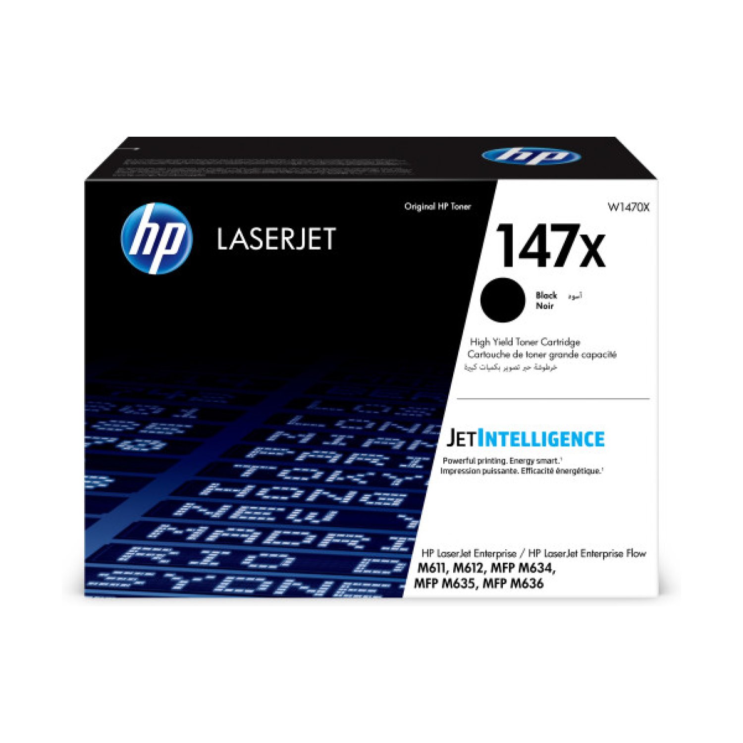 HP LaserJet · Cartucho Tóner 147X · Alta Capacidad · Negro