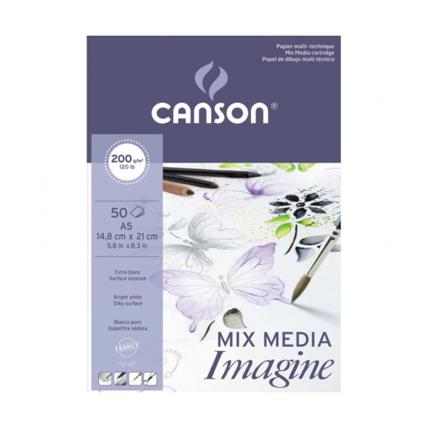 Canson Imagine · Papel de Arte · 25 Hojas