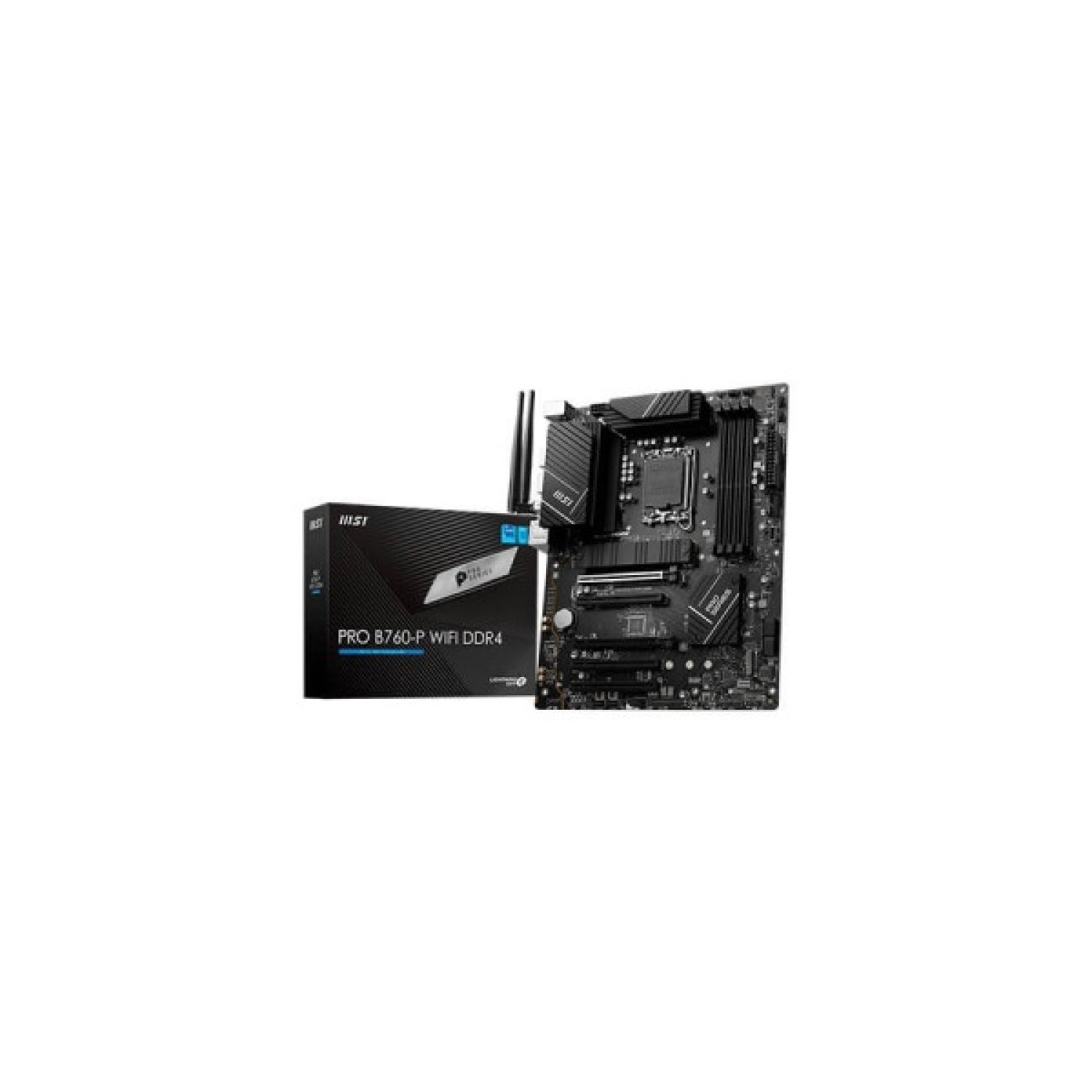MSI PRO B760-P WiFi · Socket 1700 · Chipset B760 · 4 Slots DDR4 · WiFi · Micro-ATX