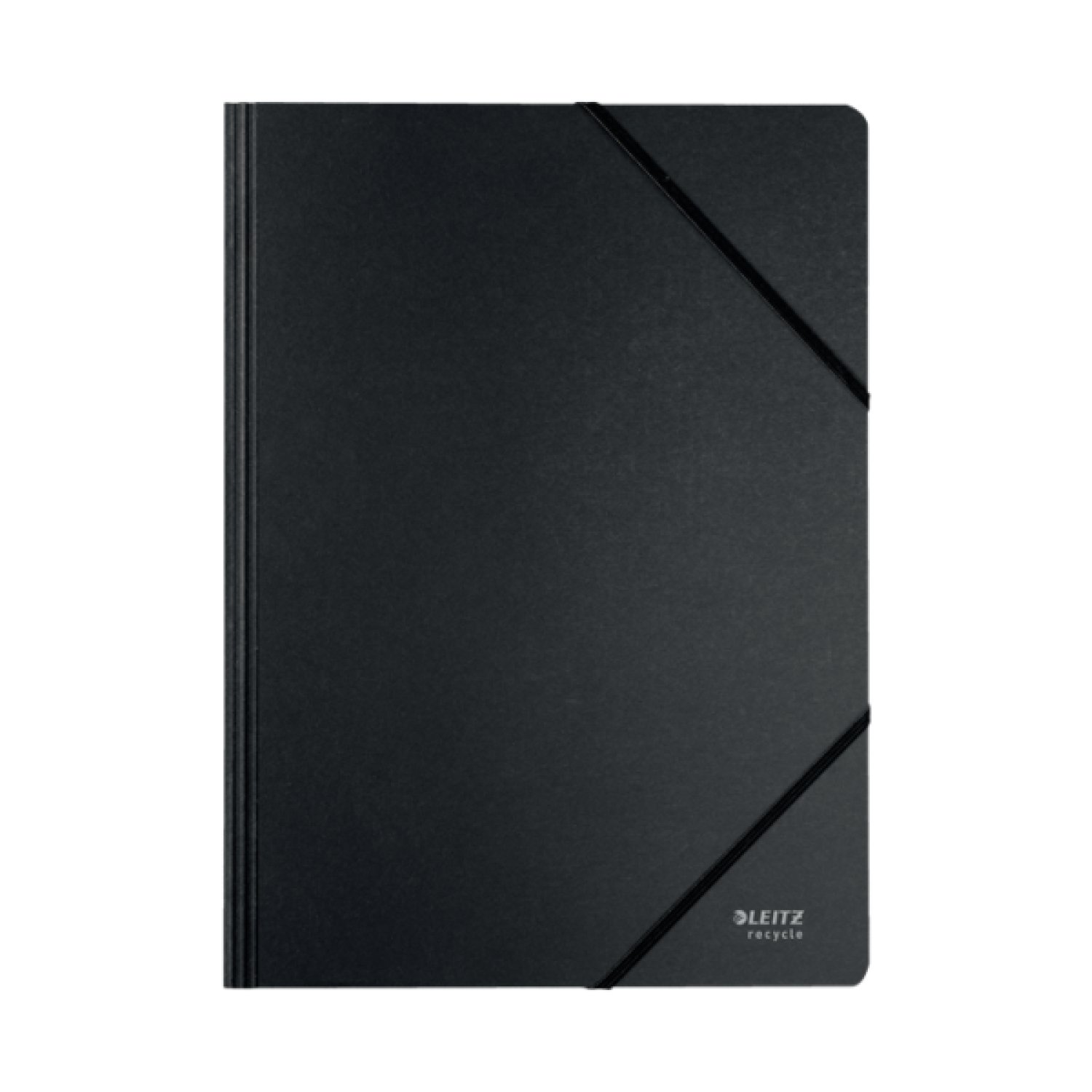 Leitz · Carpeta Cartón Reciclado A4 · Con Gomas · 100% Reciclable · Negra