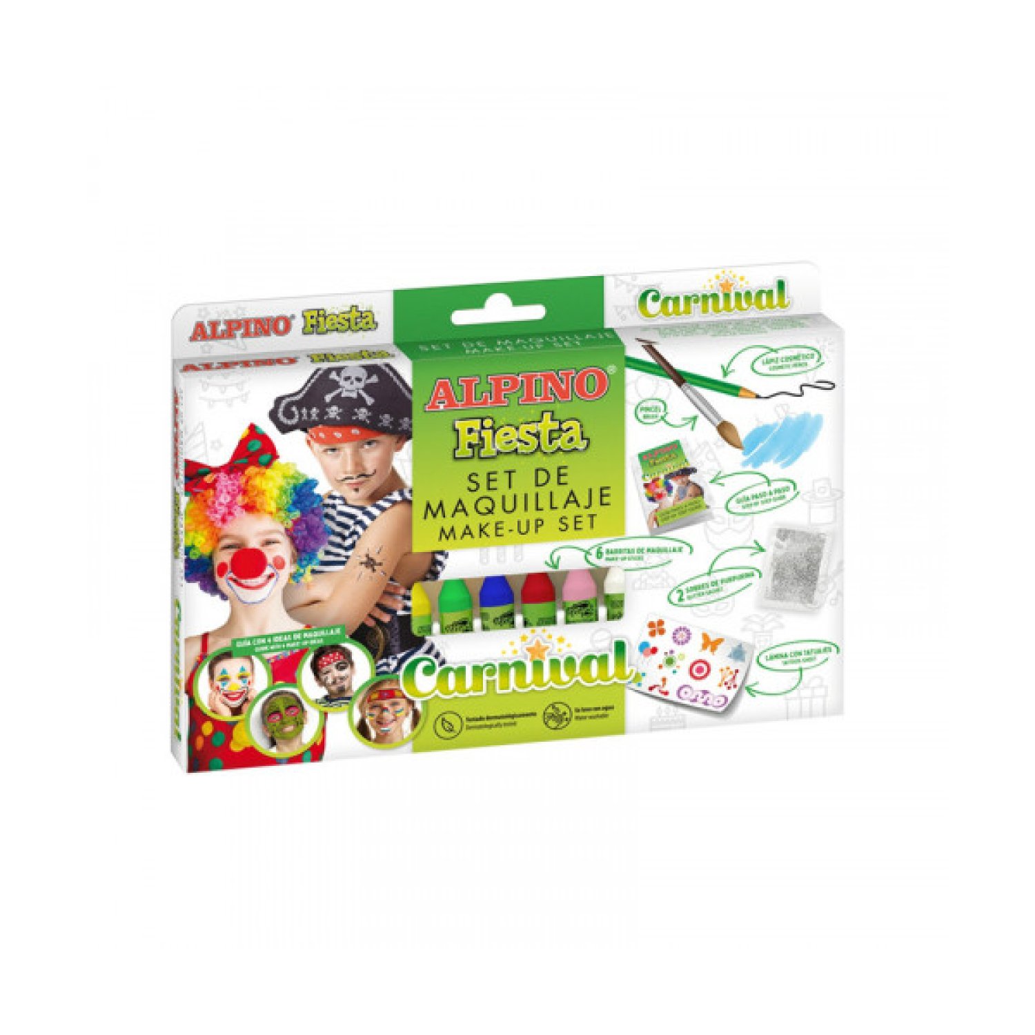 Alpino · Pintura para Cara y Cuerpo · 1 Bote Multicolor