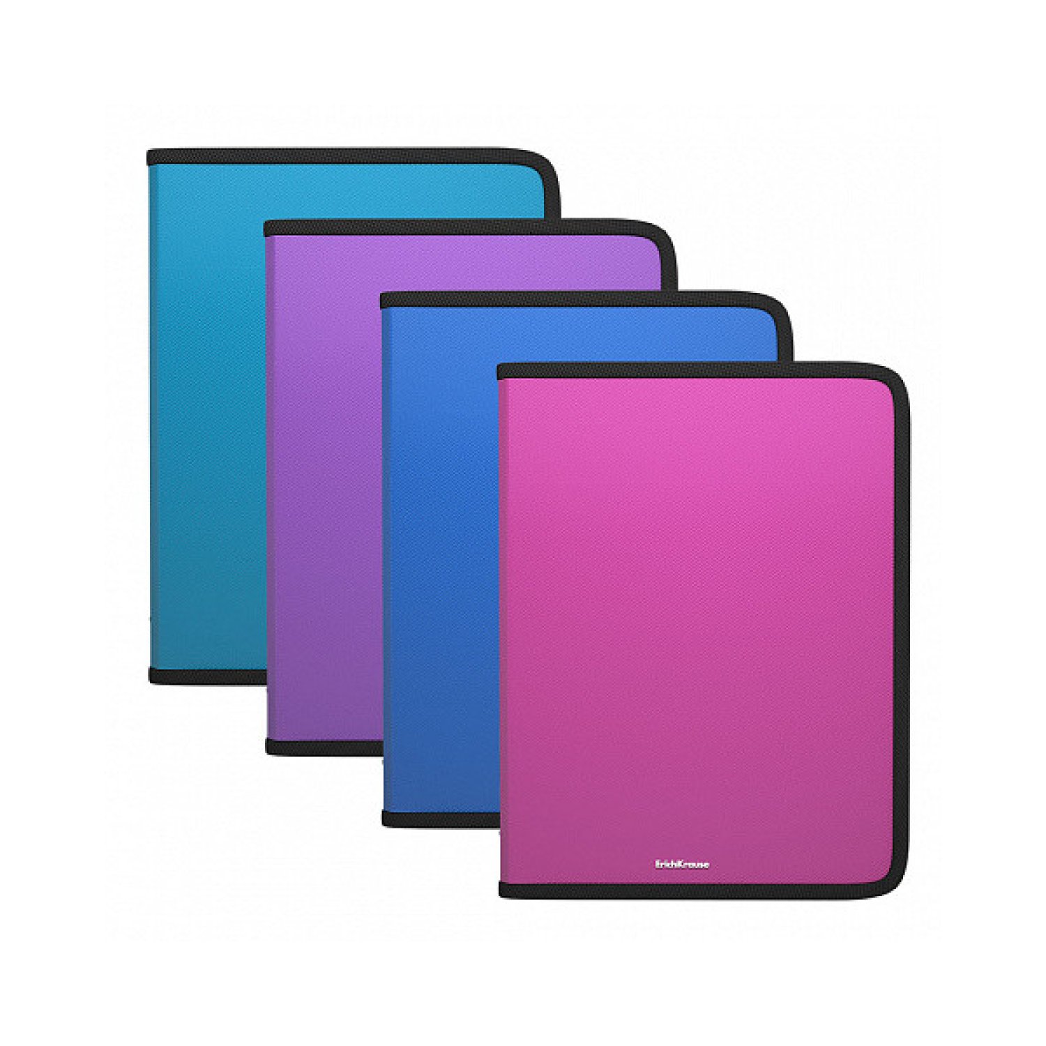 Erich Krause · Carpeta A4+ Polipropileno · Cremallera Diagonal · Colores Surtidos