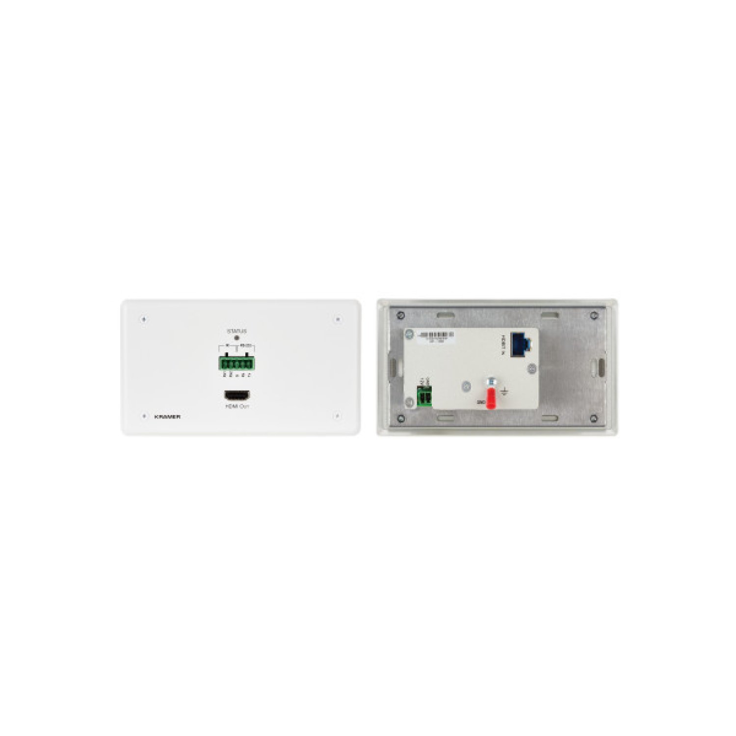Kramer Electronics · Receptor AV · WP-789R · Negro · Montaje en Pared