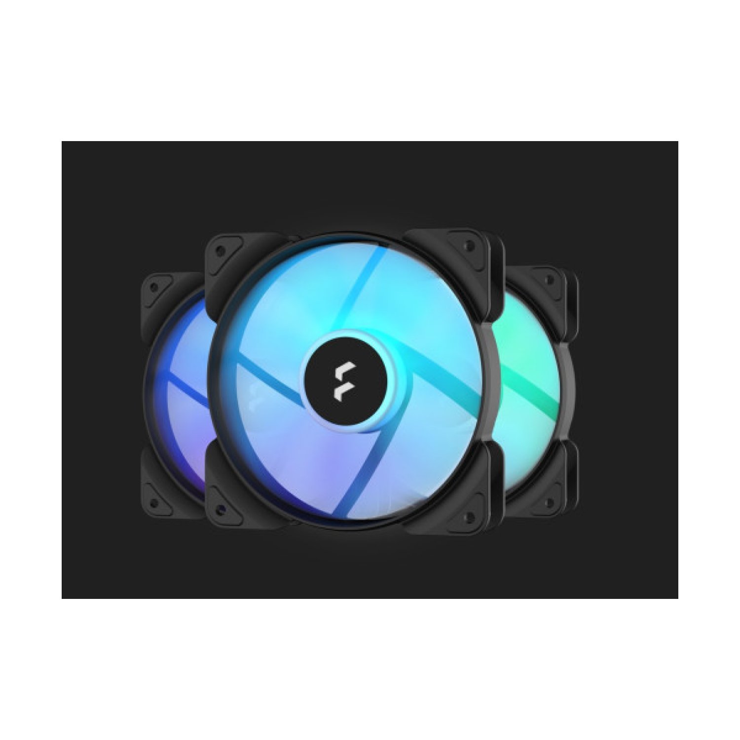 Fractal Design Aspect 12 RGB · Ventilador 120mm · PWM · Pack 3 unidades · Marco negro