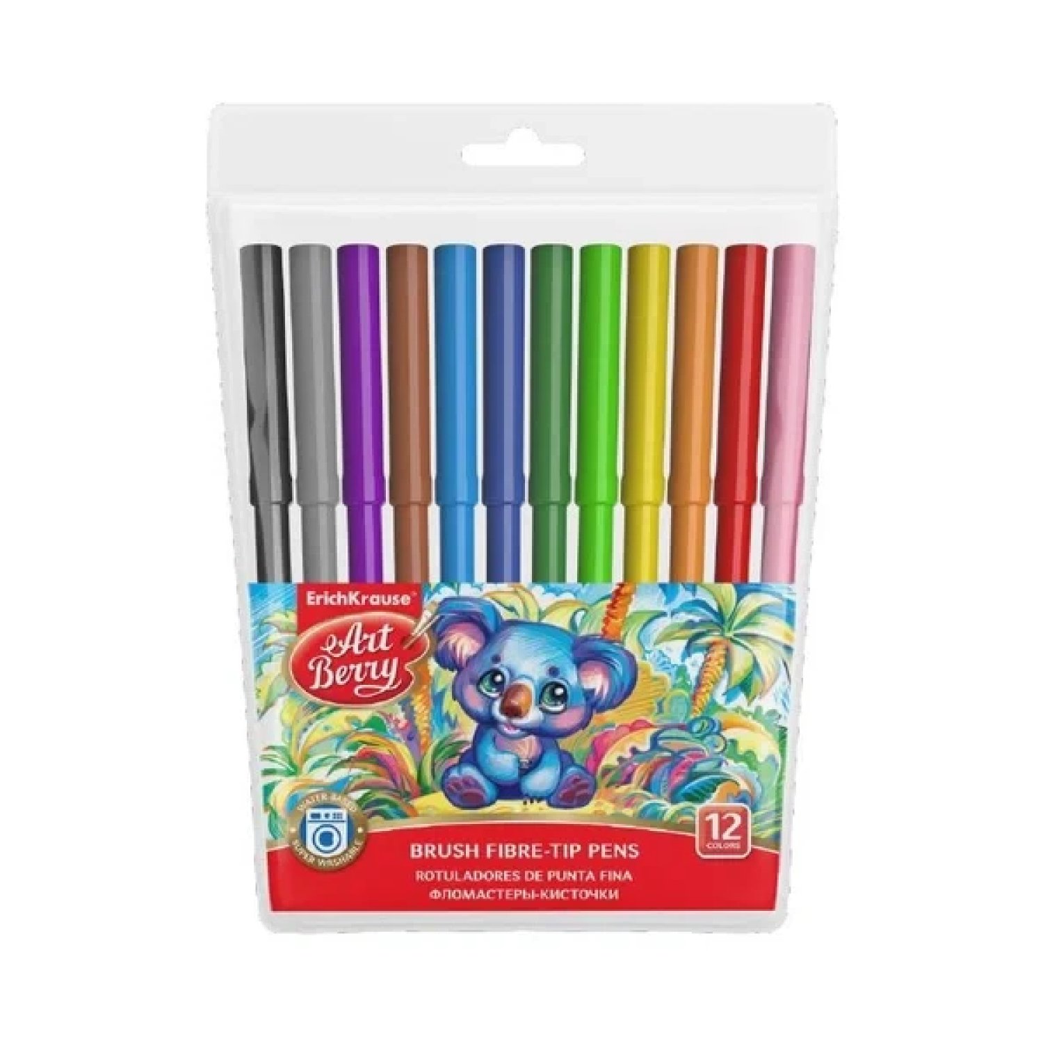 Artberry · Estuche 12 Rotuladores Súper Lavables · Colores Surtidos