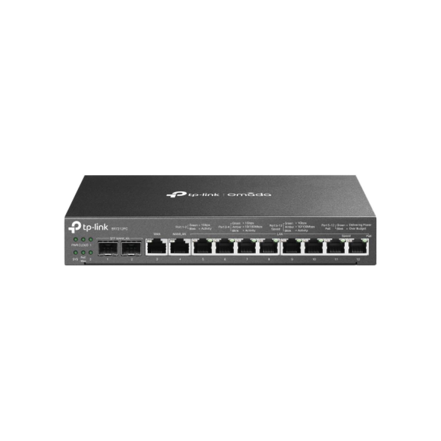 TP-Link ER7212PC · Router Gigabit Ethernet · 12 Puertos · Negro