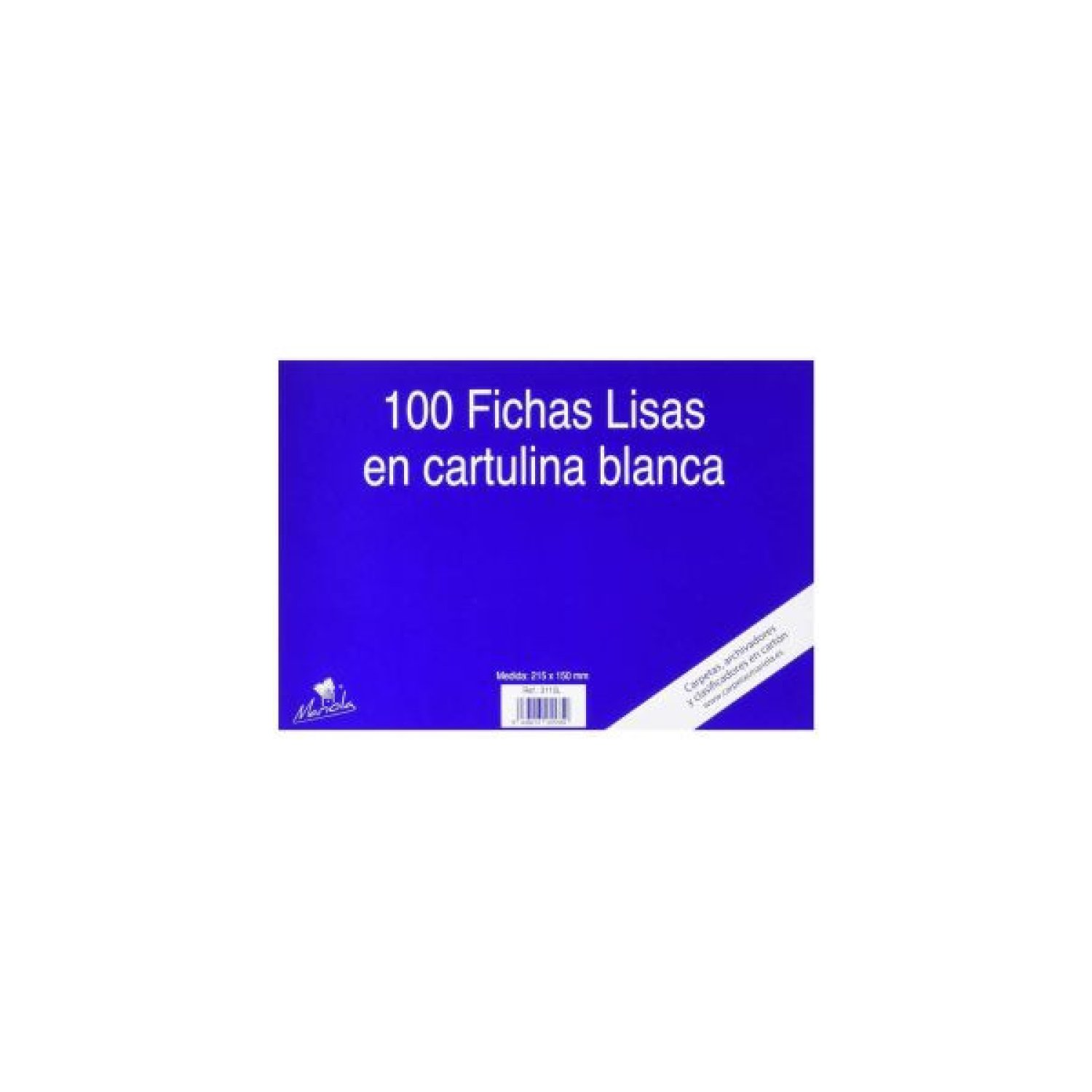 Mariola · Fichas de Cartulina Lisa · 215x160mm · Pack 100 unidades · Nº5