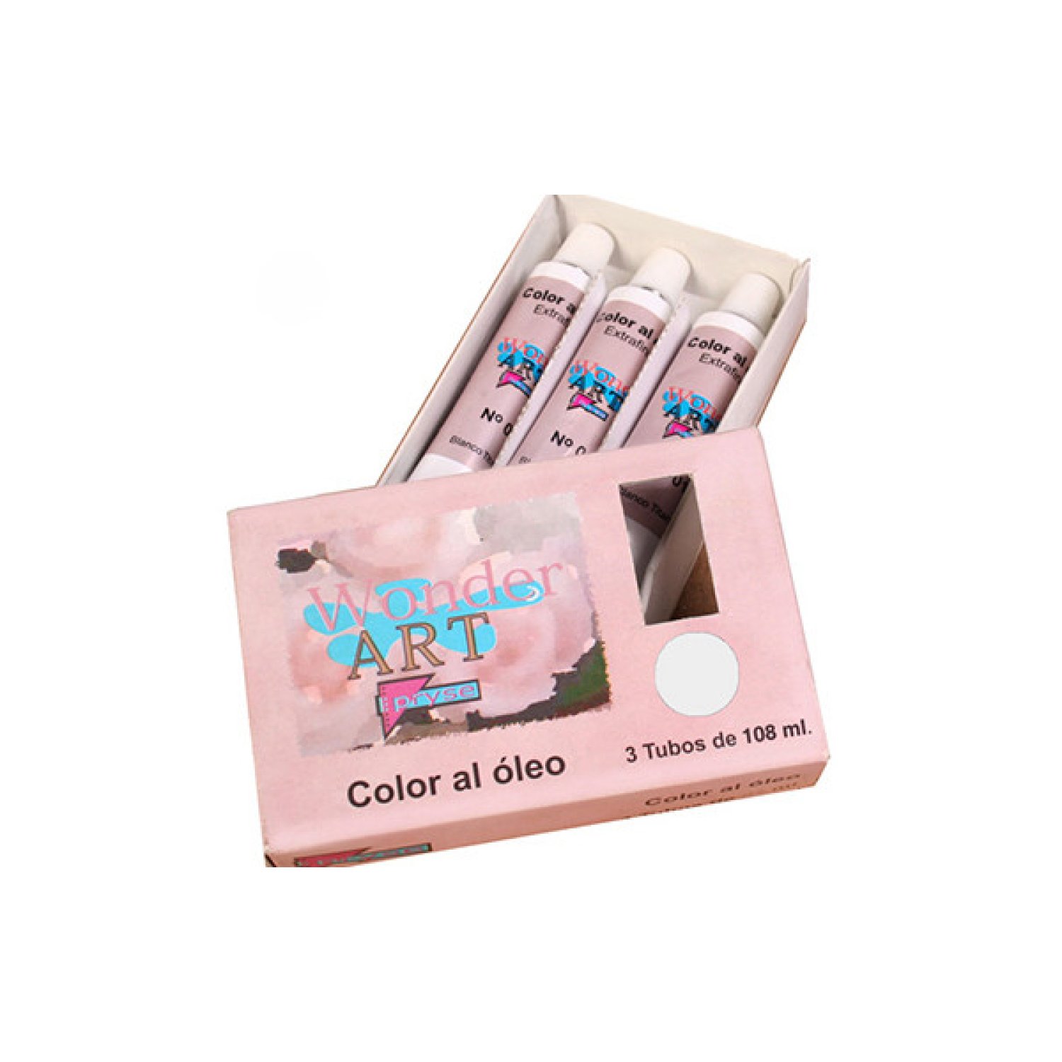 Pintura al Óleo Titan · 108 ml · Tubo Plata · Color Blanco