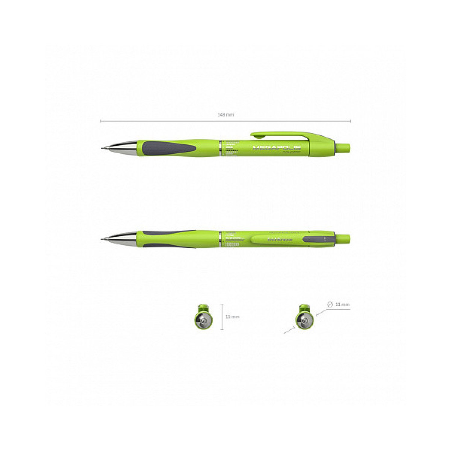 Erich Krause Portaminas Megapolis Concept · 0,7mm · Diseño Premium