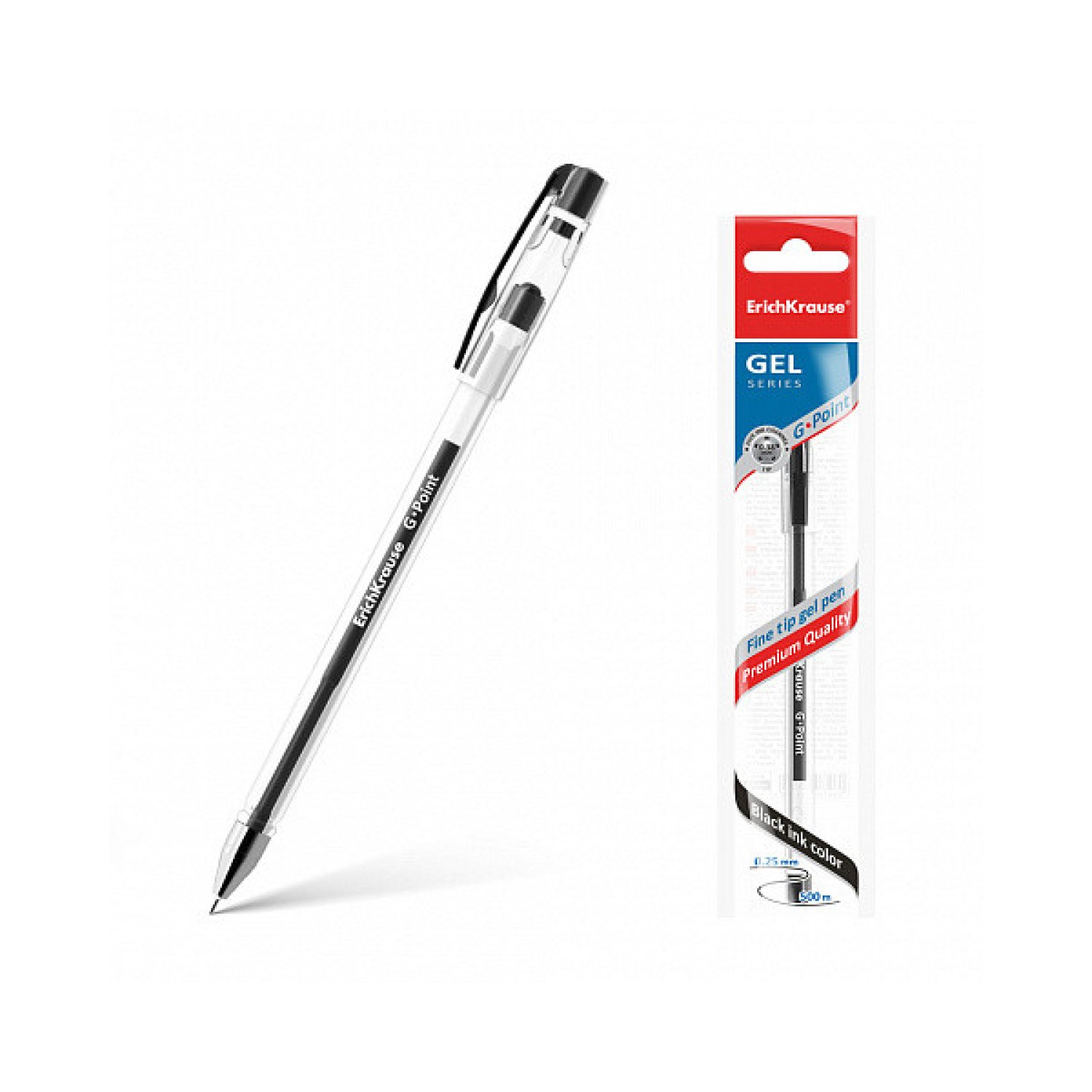 Erich Krause G-Point · Bolígrafo de Gel · Tinta Azul