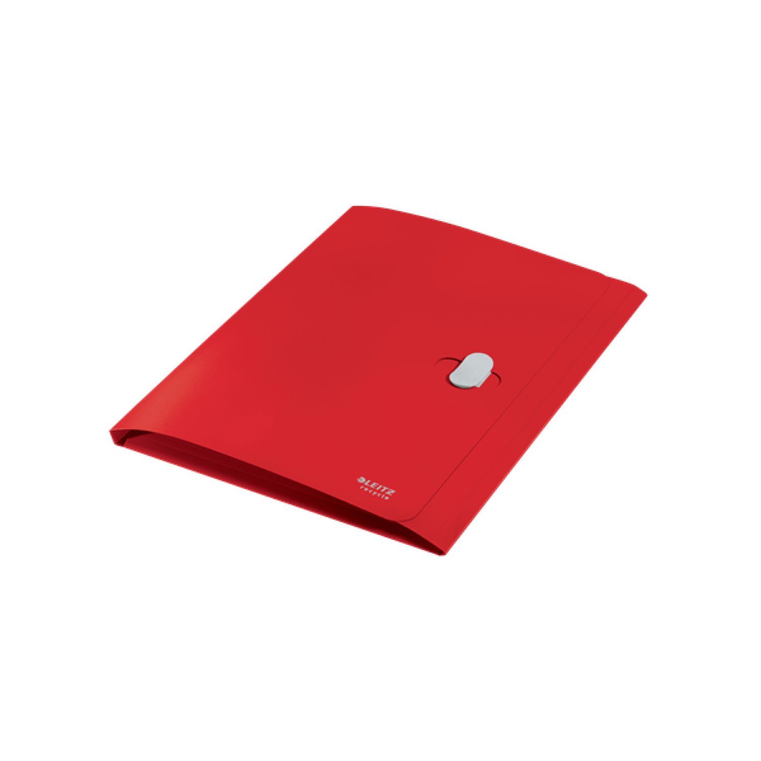 Leitz Carpeta Polipropileno · A4 · 3 Solapas · Cierre Broche Giratorio · Rojo Reciclado