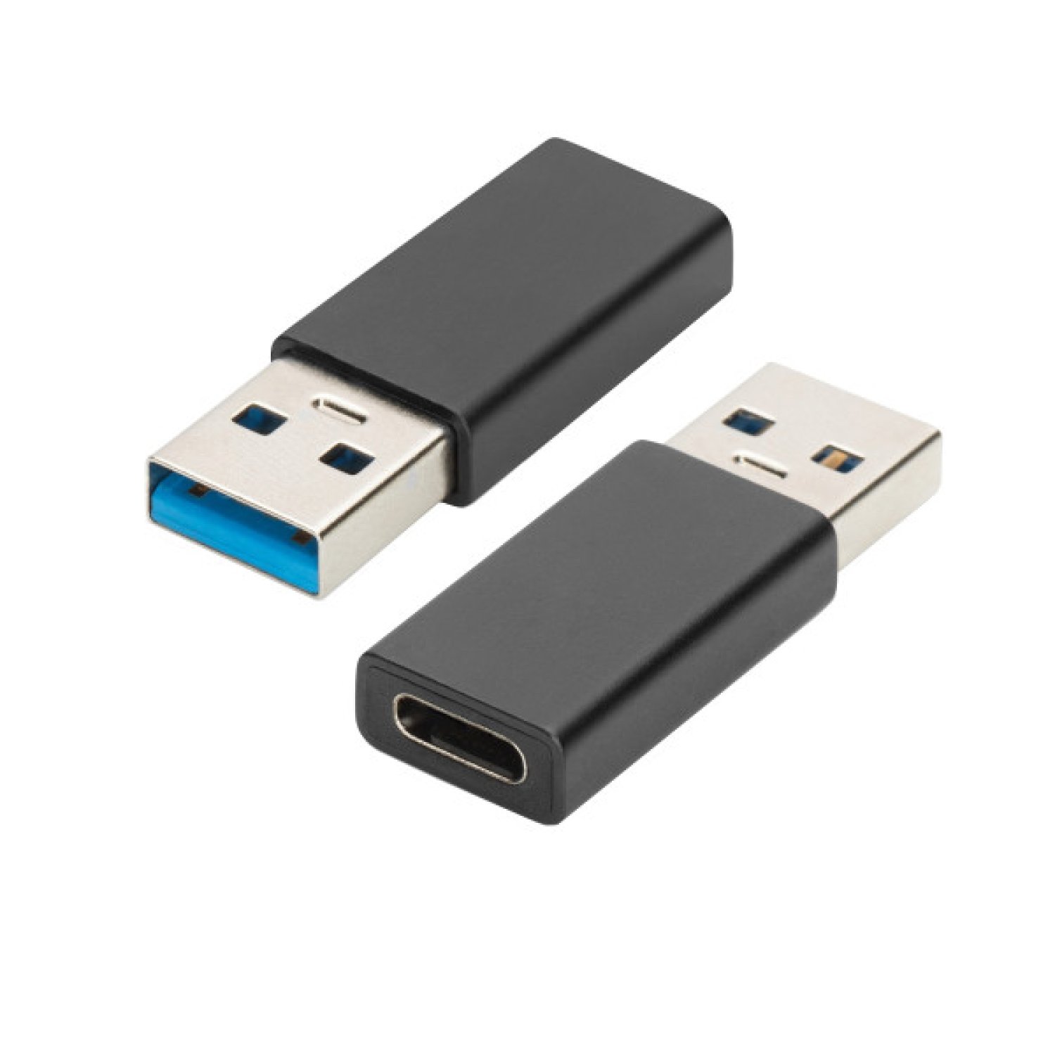 Ewent EW9650 · Adaptador USB Type-A a USB-C · Negro