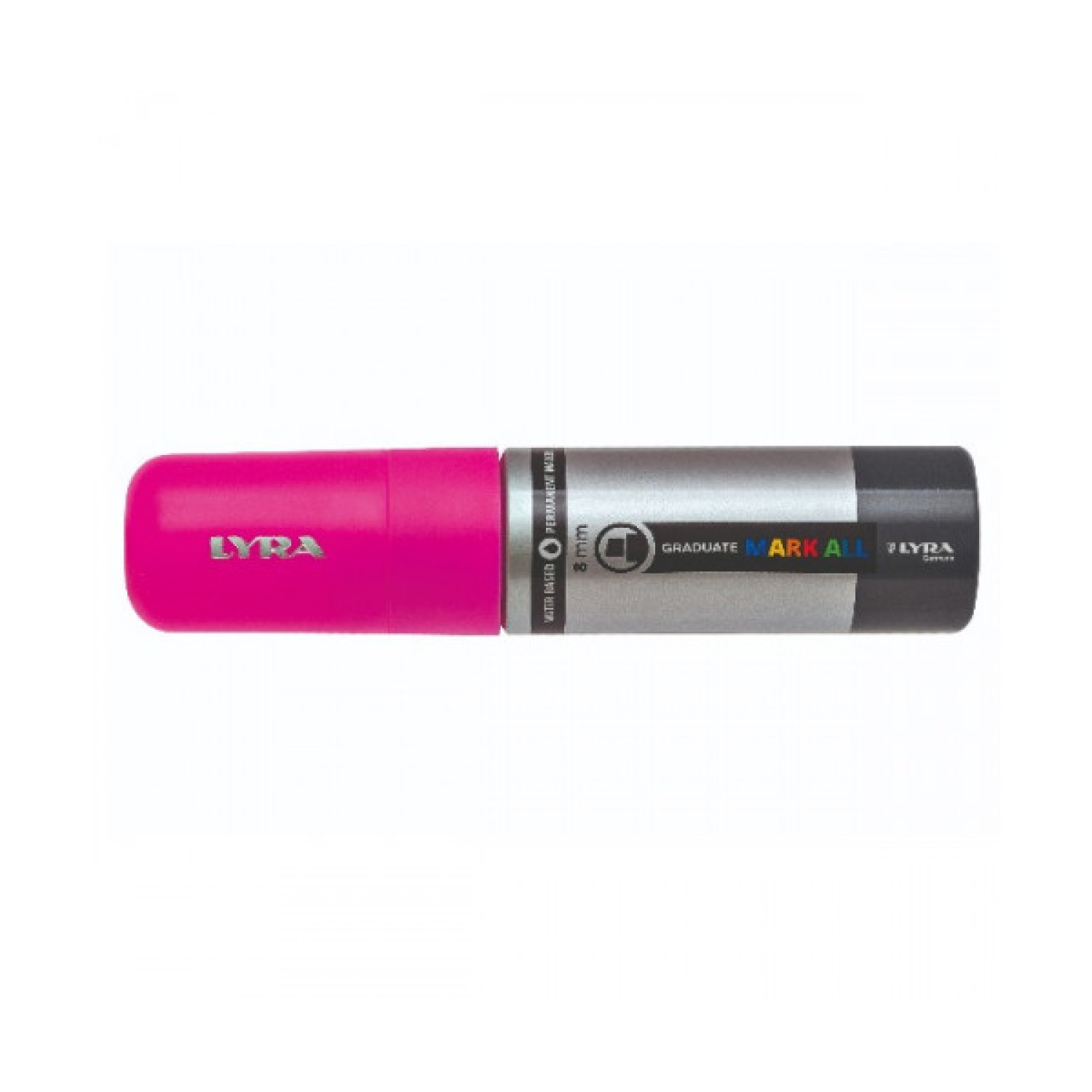 Lyra Groove · Marcador Permanente · Rosa Neón · 8mm · Punta Biselada