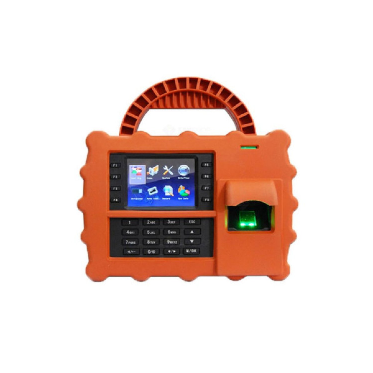 ZKTeco T&A Device · Control de Presencia · ID+WiFi · Naranja