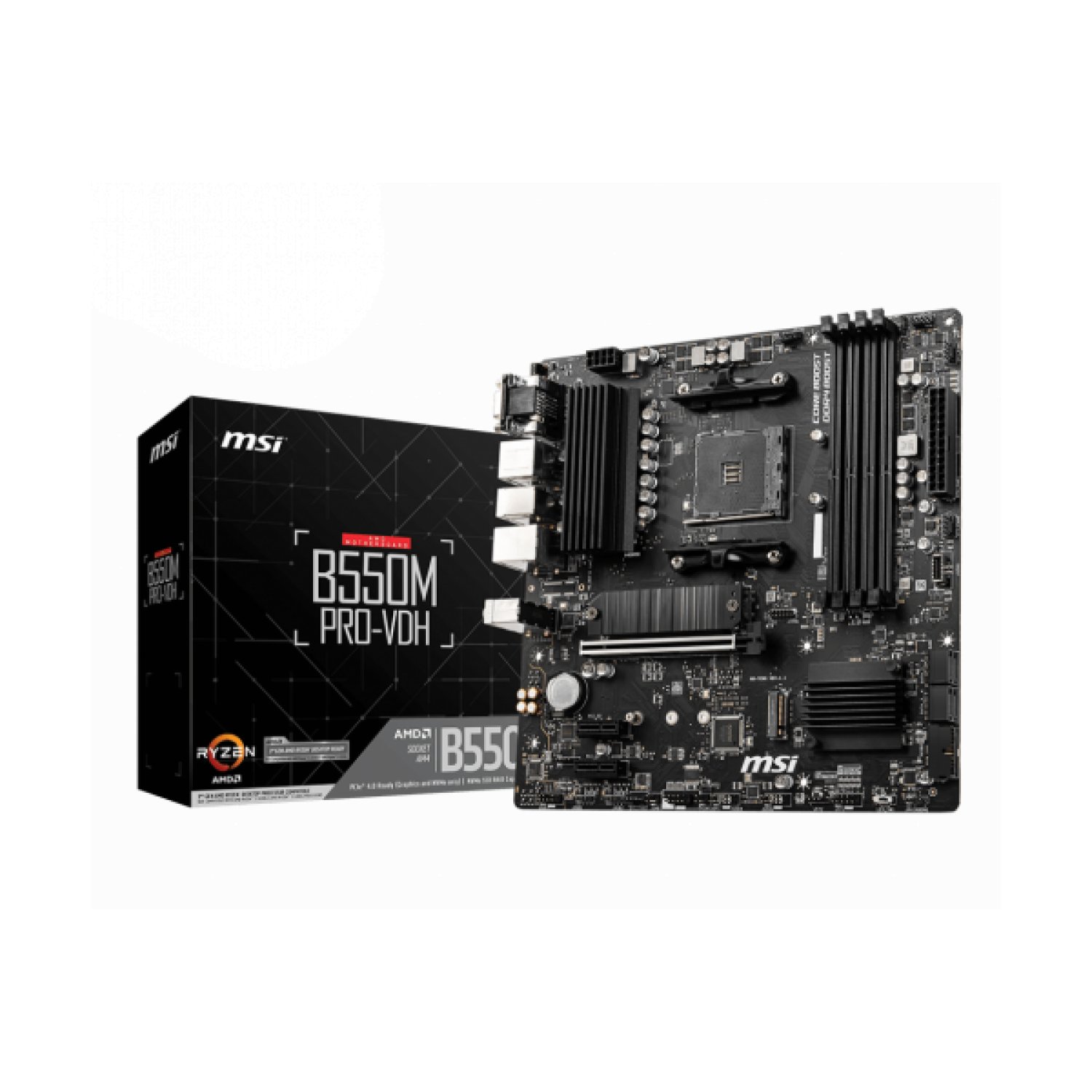 MSI B550M PRO-VDH · Placa Base · Socket AM4 · Micro ATX · AMD B550