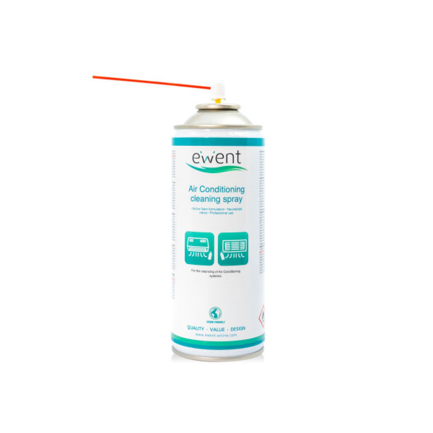 Ewent · Spray Limpieza Aire Acondicionado · Desinfectante 250ml