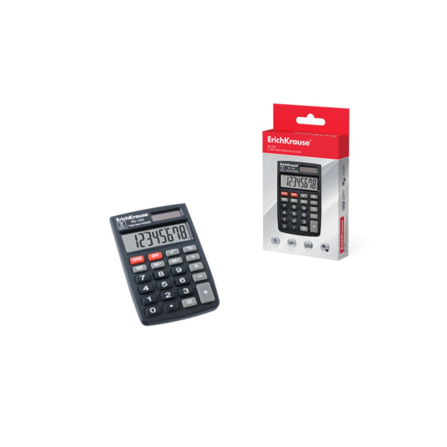 Erich Krause PC-101 · Calculadora de Bolsillo · 8 Dígitos