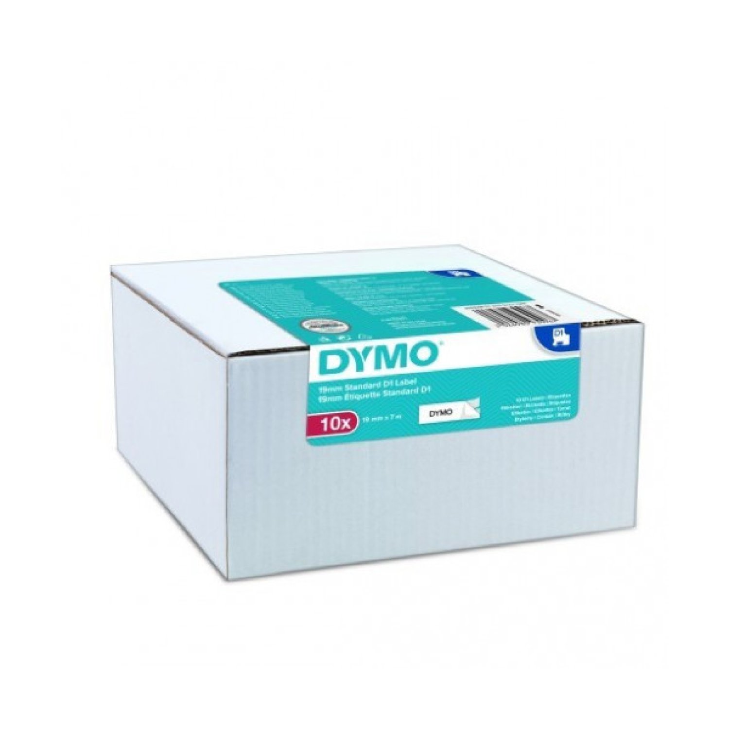 Dymo D1 · 10 Cintas Etiquetadoras · 9mm x 7m · Negro/Blanco