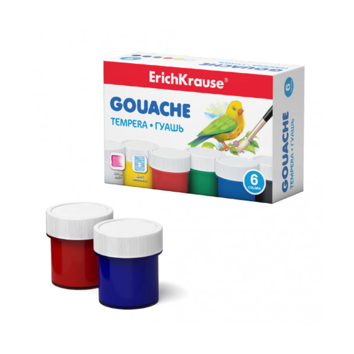 Erich Krause · Gouache · 6 Colores · 20ml cada uno