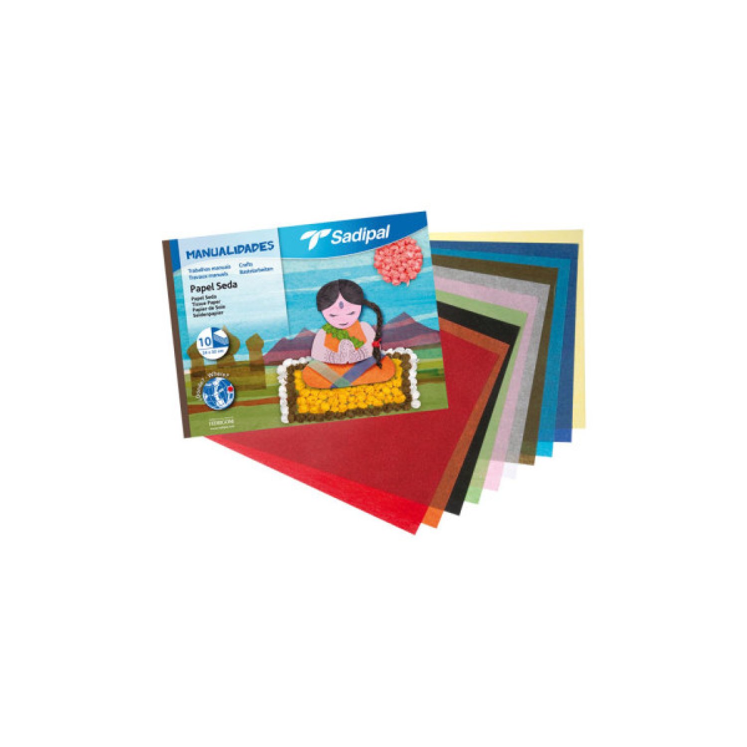 Fabriano · Bloc Papel Seda · 10 Hojas · Para Manualidades
