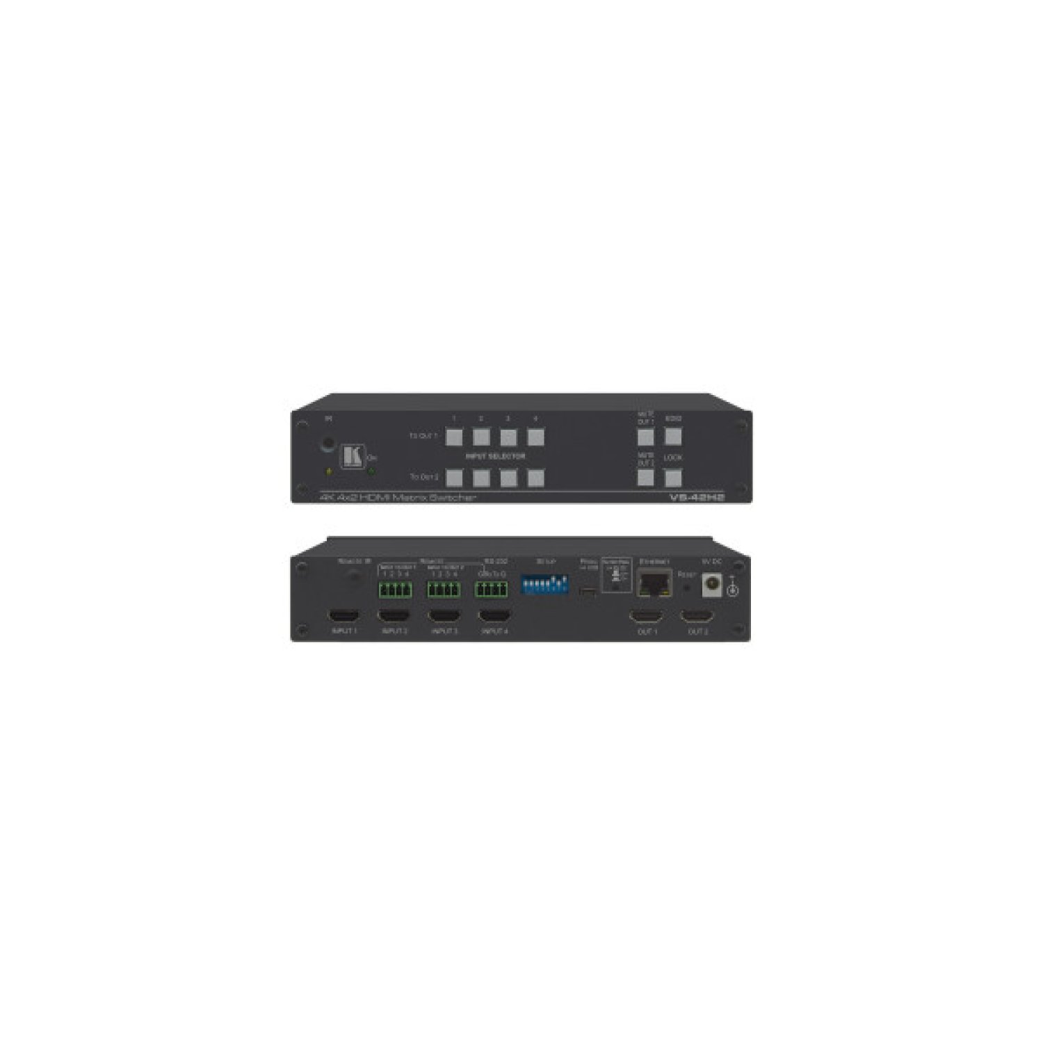 Kramer VS-42H2 · Matriz de Conmutación · 4 Entradas HDMI · 2 Salidas HDMI