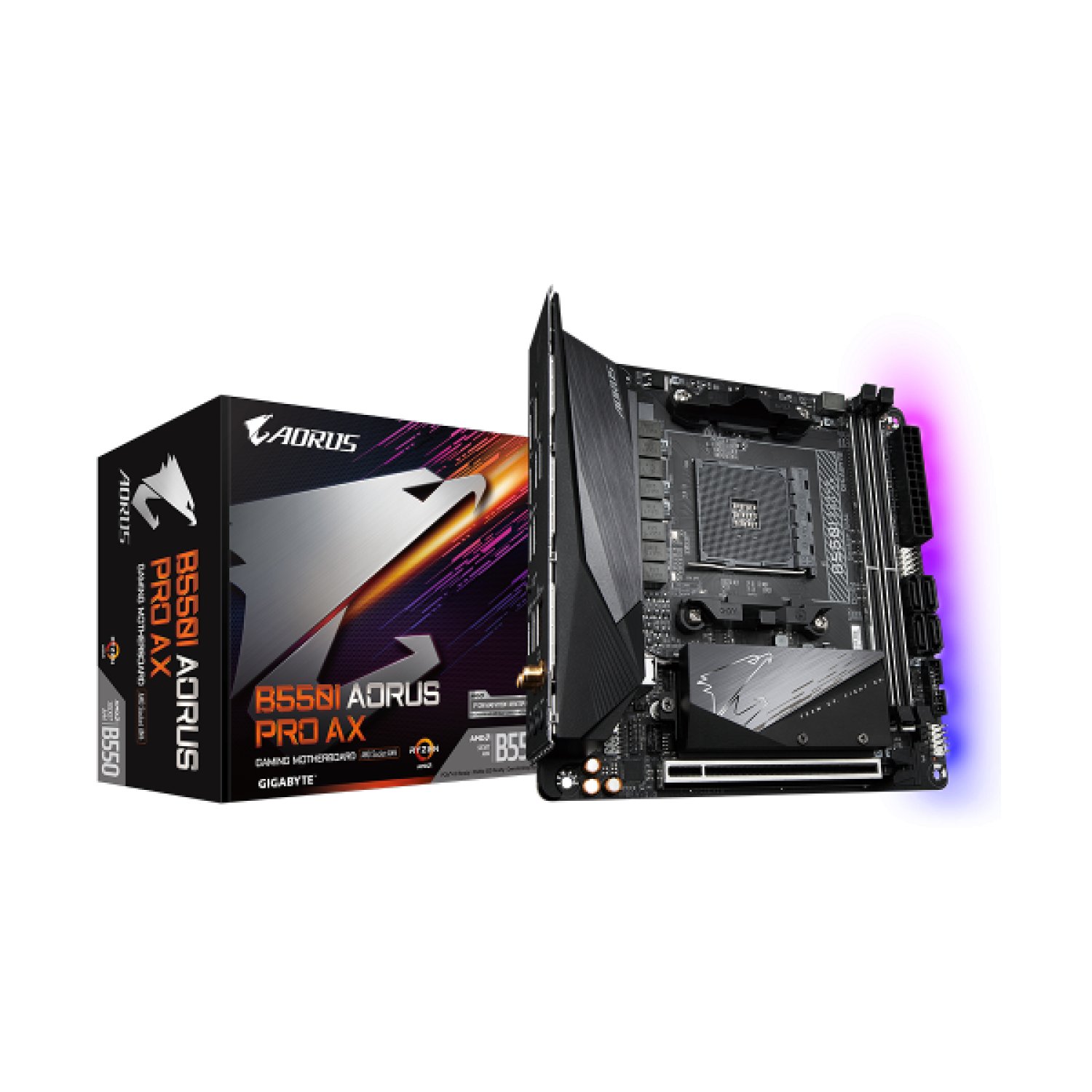 Gigabyte B550I AORUS PRO AX · Mini ITX AM4 · WiFi · AMD B550