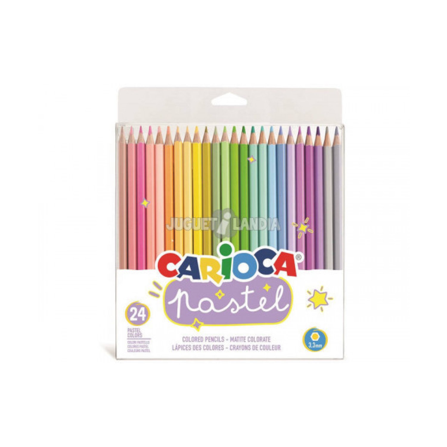 Carioca · Bolsa Lápices Pastel · 24 Colores · PVC