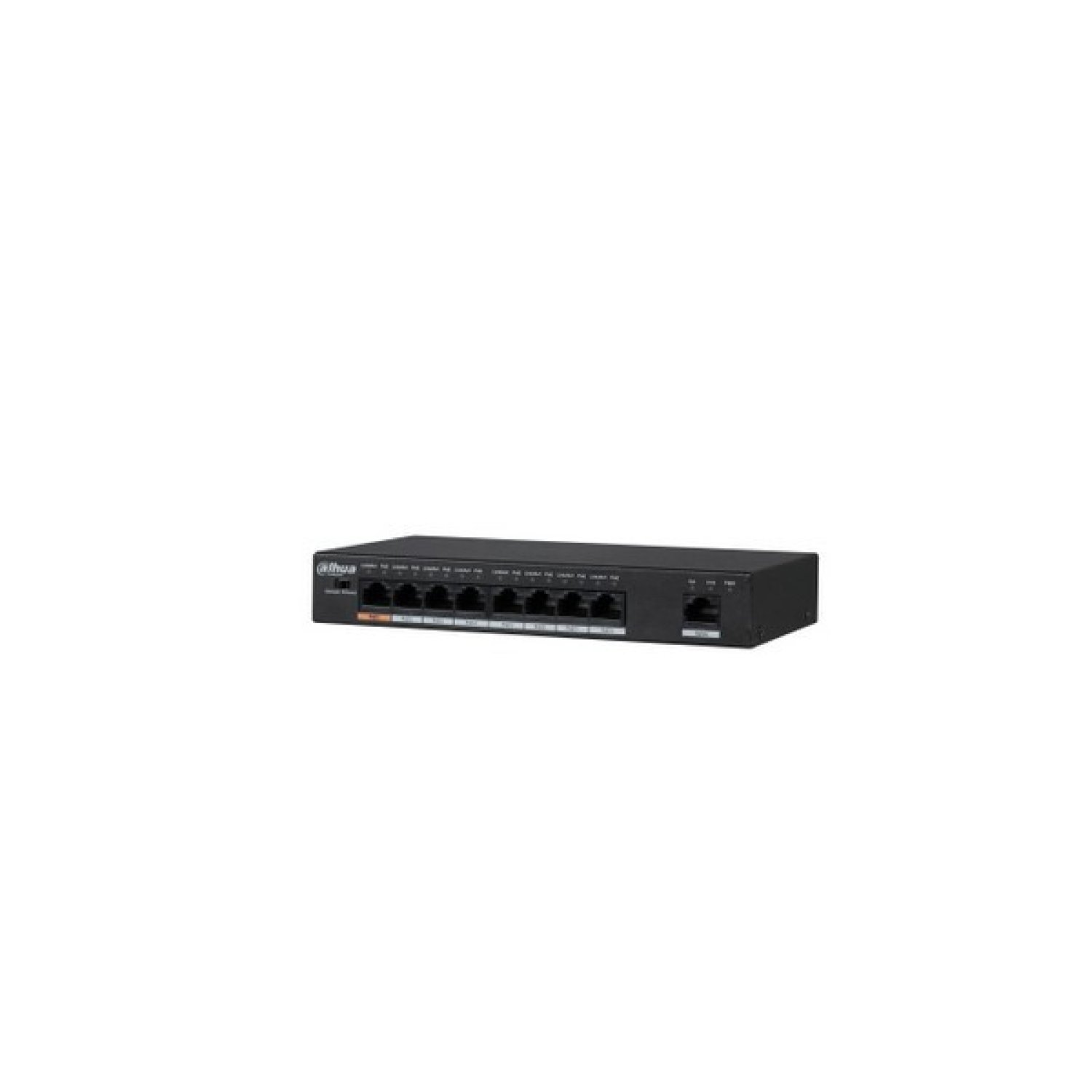 Dahua Switch Hi-PoE 2.0 · 8 Puertos + 1 Uplink RJ45 · 96W