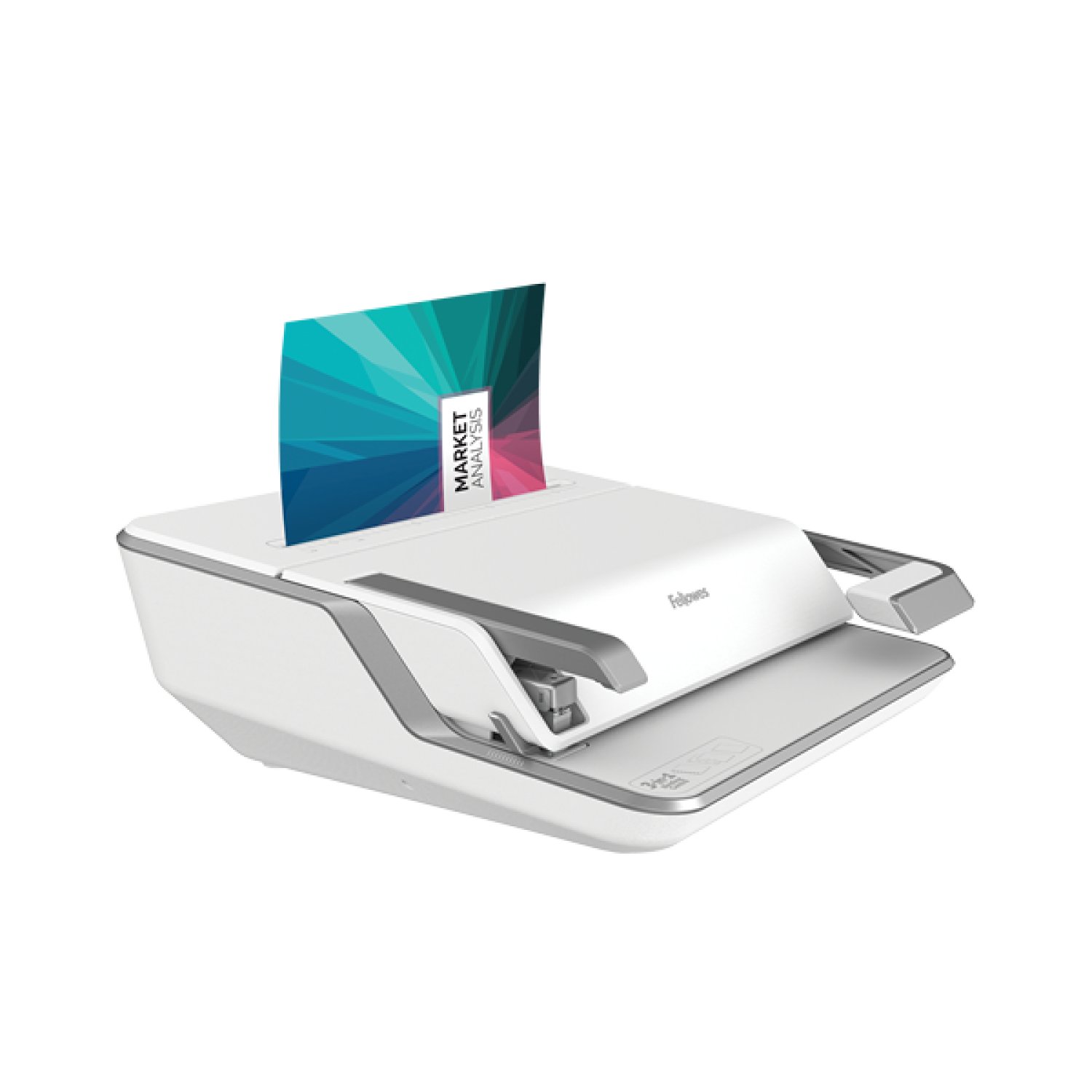 Fellowes Lyra · Centro Encuadernación 3 en 1 · Encuadernadora + Plastificadora + Perforadora
