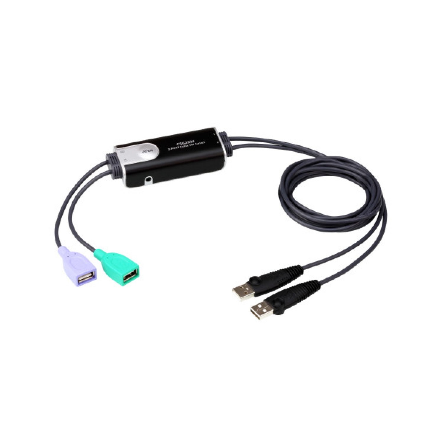 Aten CS62KM · Switch KVM · 1,8m · Negro
